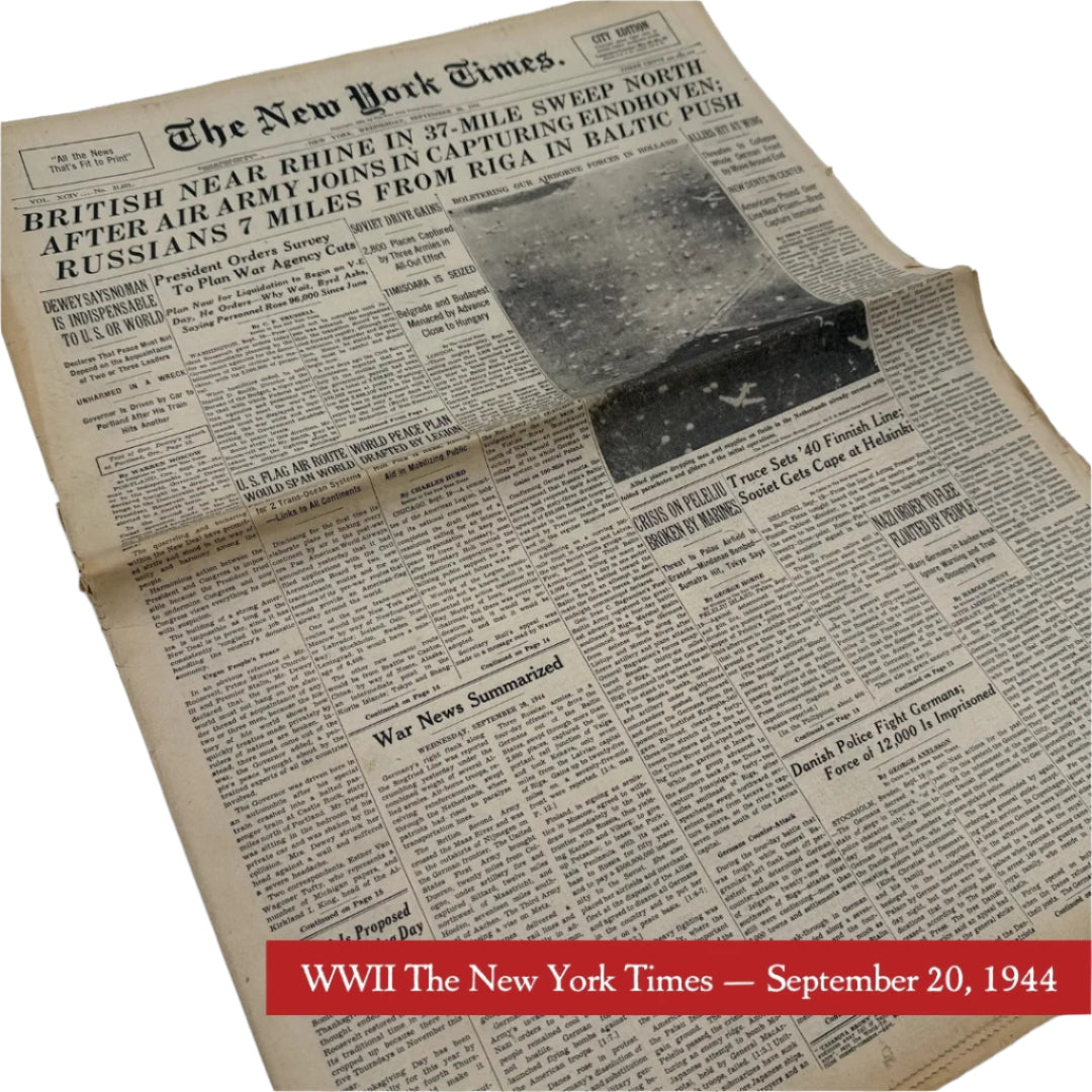 The New York Times coverage of WWII — September 1944 — Offered individually