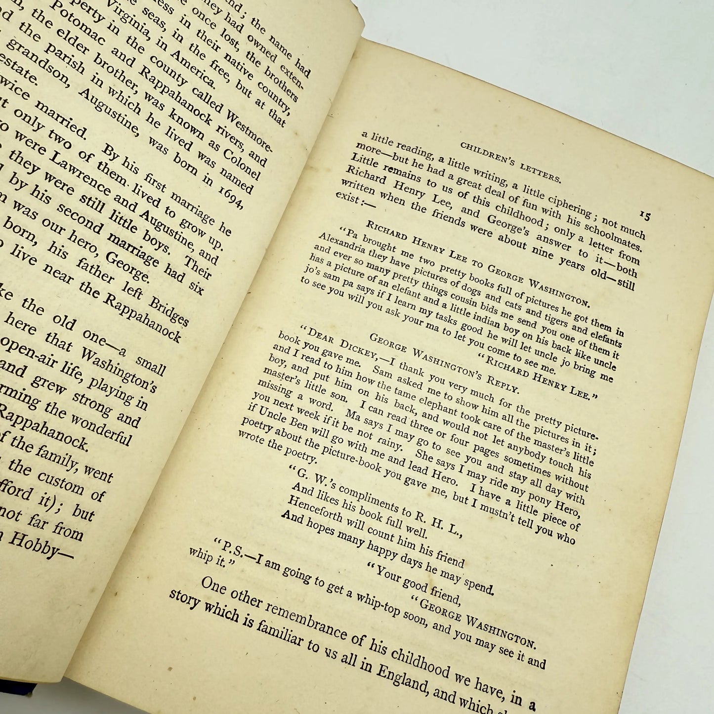 Six books about the life of George Washington from 1887 to 1953 — For young adult readers