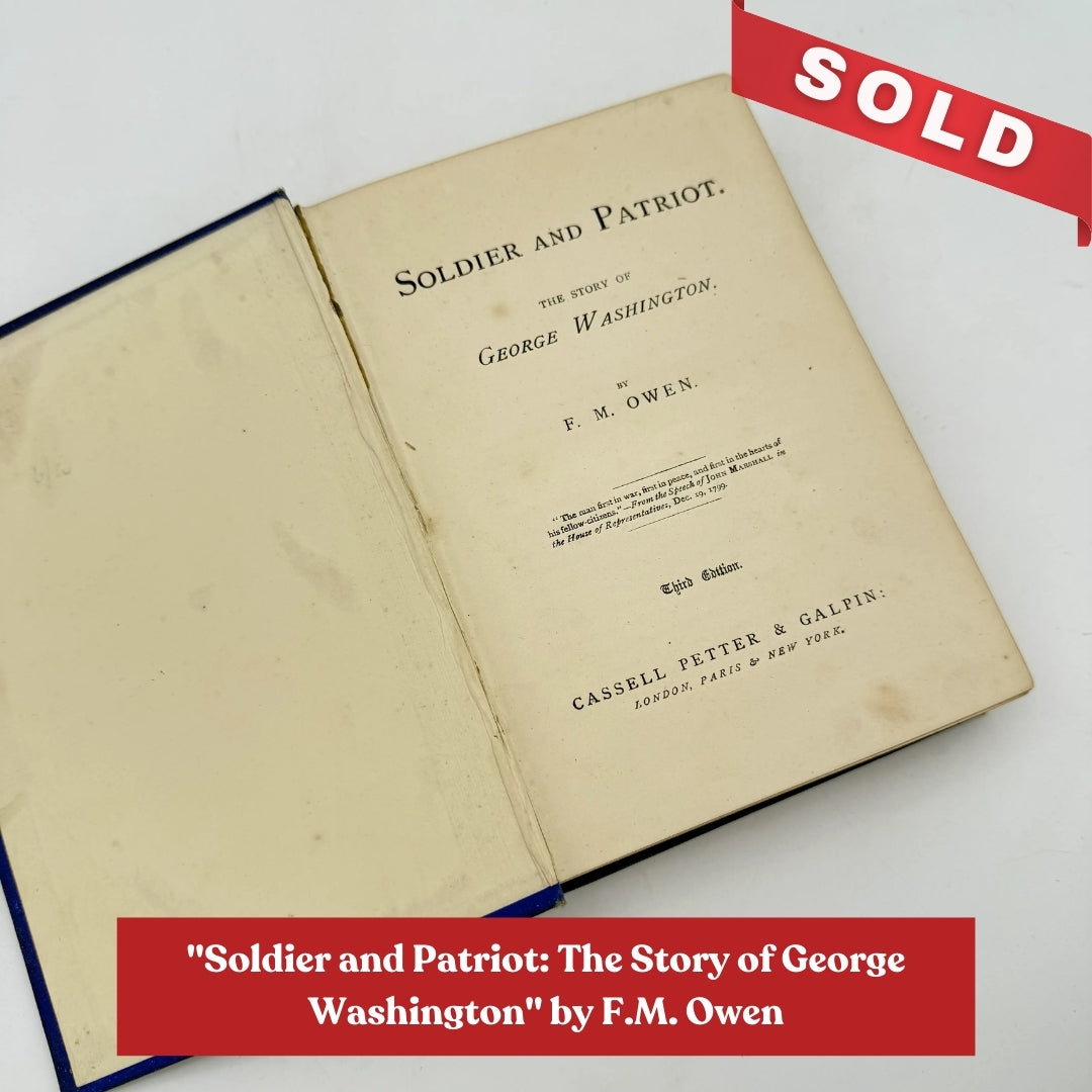 Six books about the life of George Washington from 1887 to 1953 — For young adult readers