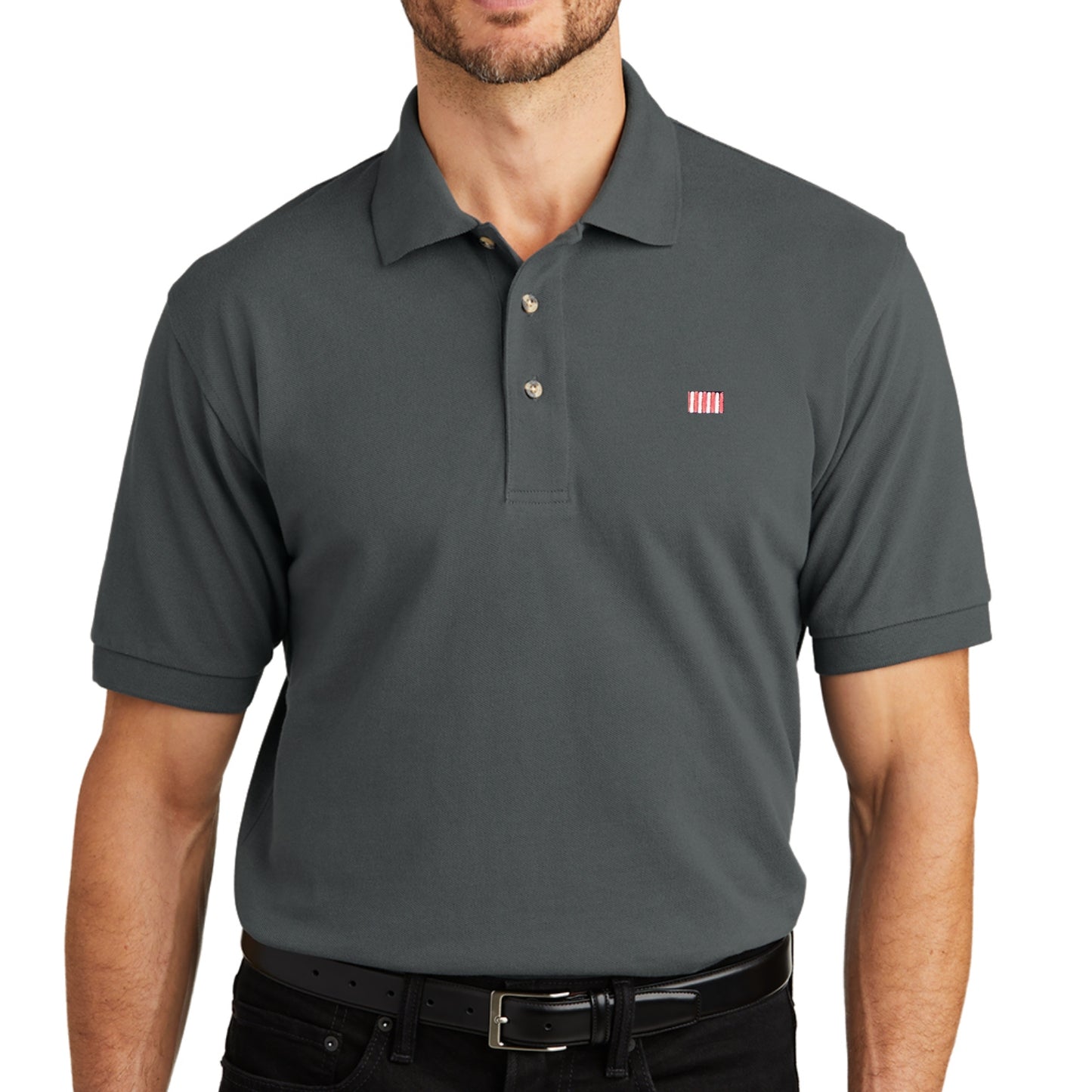 "Sons of Liberty" 1776 Polo shirt in Dark Grey from The History List Store.