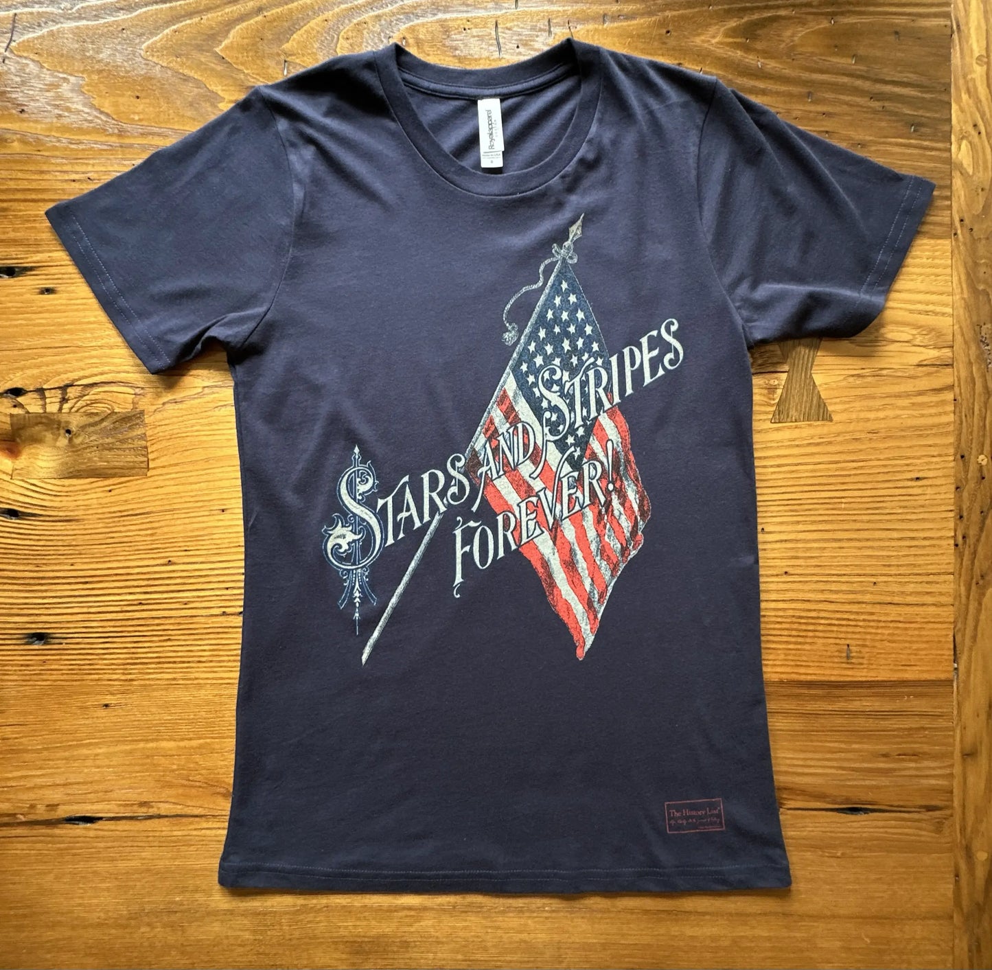"Stars and Stripes Forever" Made in America Shirt in Navy, from The History List Store.