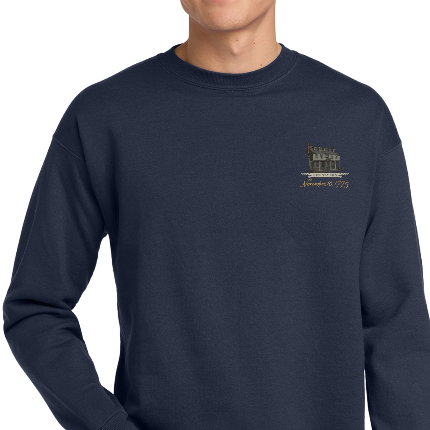 Front of "The Continental Marines" Crewneck sweatshirt from The History List store
