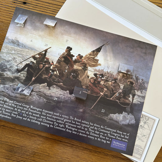 "Washington Crossing the Delaware" Advent Calendar — With mailing envelope from The History List store