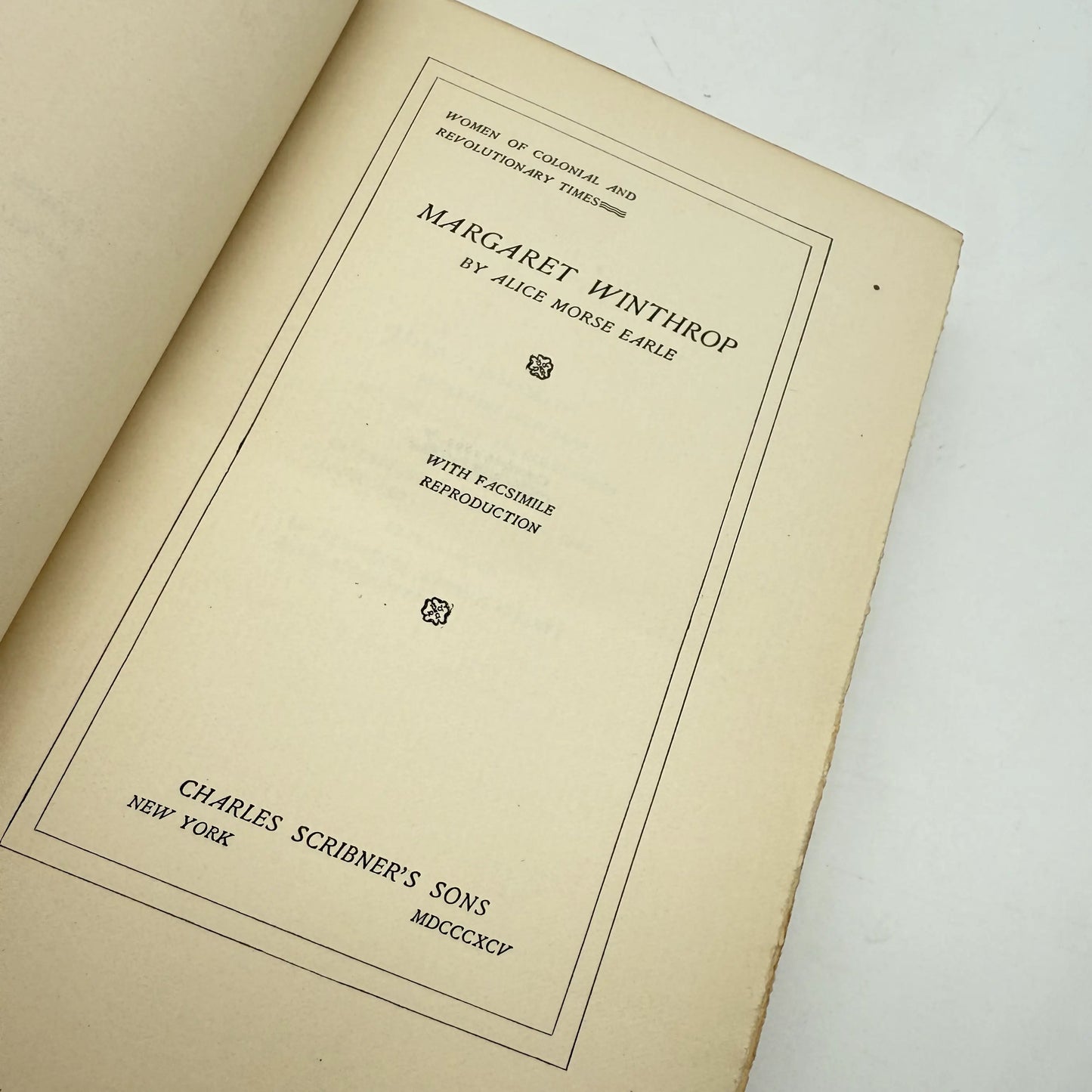"Women of Colonial and Revolutionary Times: Margaret Winthrop" — 1895 — by Alice Morse Earle