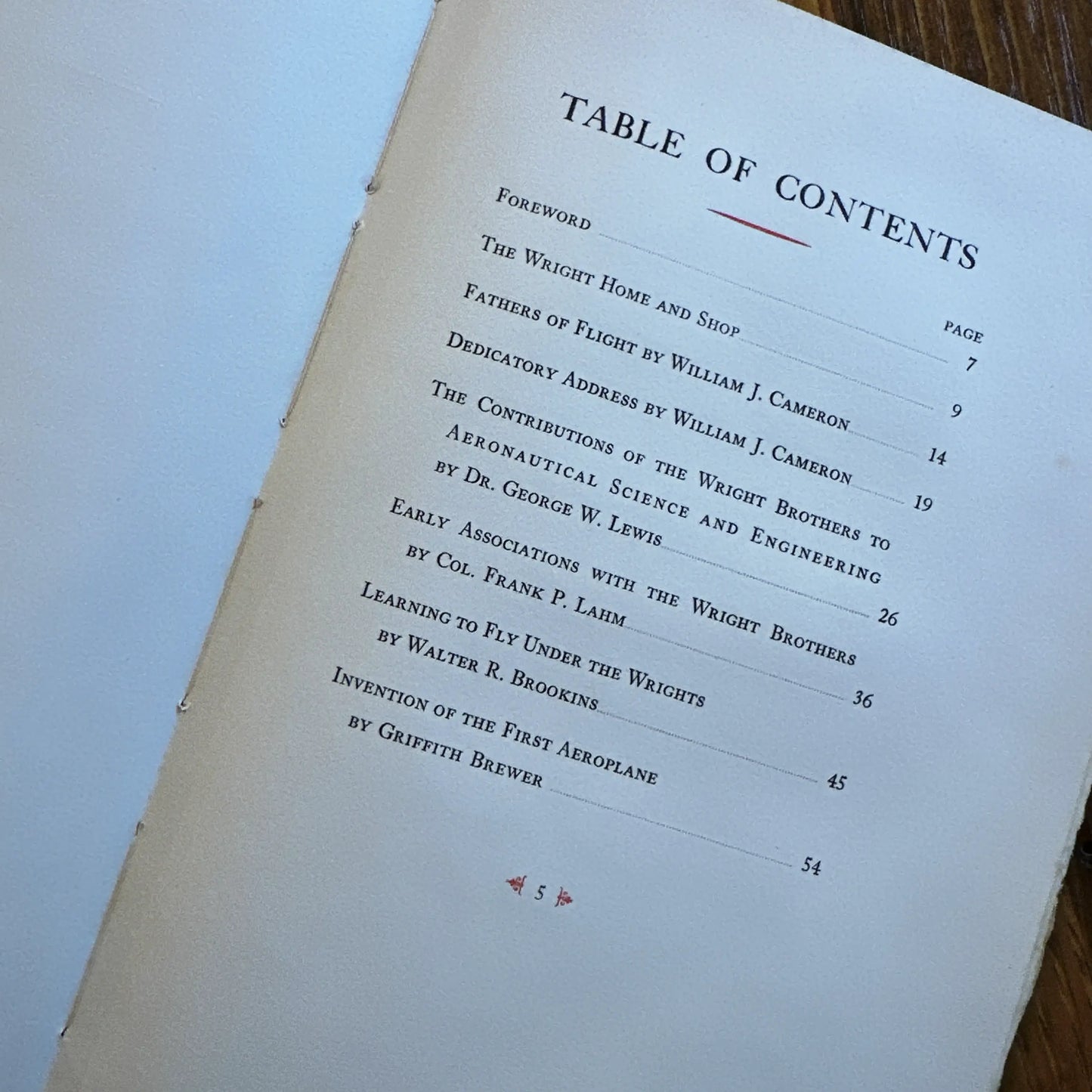 1938 book with rare print from the original negative of the only photo of the Wright Brothers’ first flight