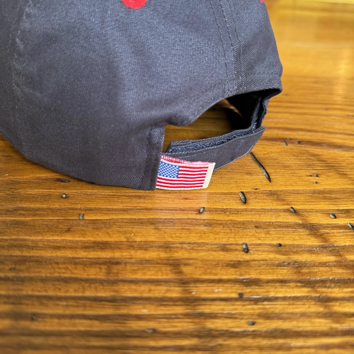 Back of Navy WWII Victory 80th Anniversary Cap from The History List store