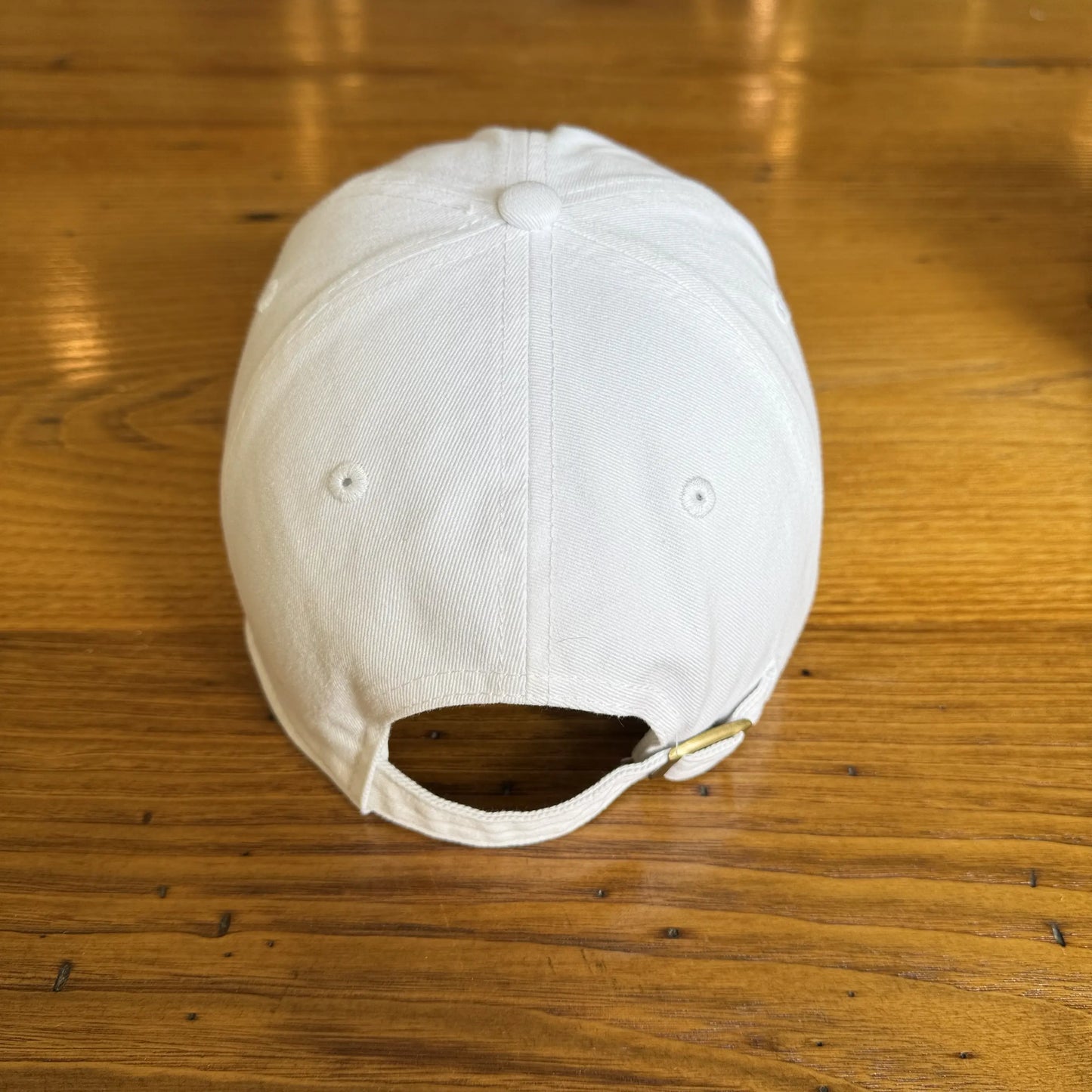 Back of white WWII Victory 80th Anniversary Cap from The History List store