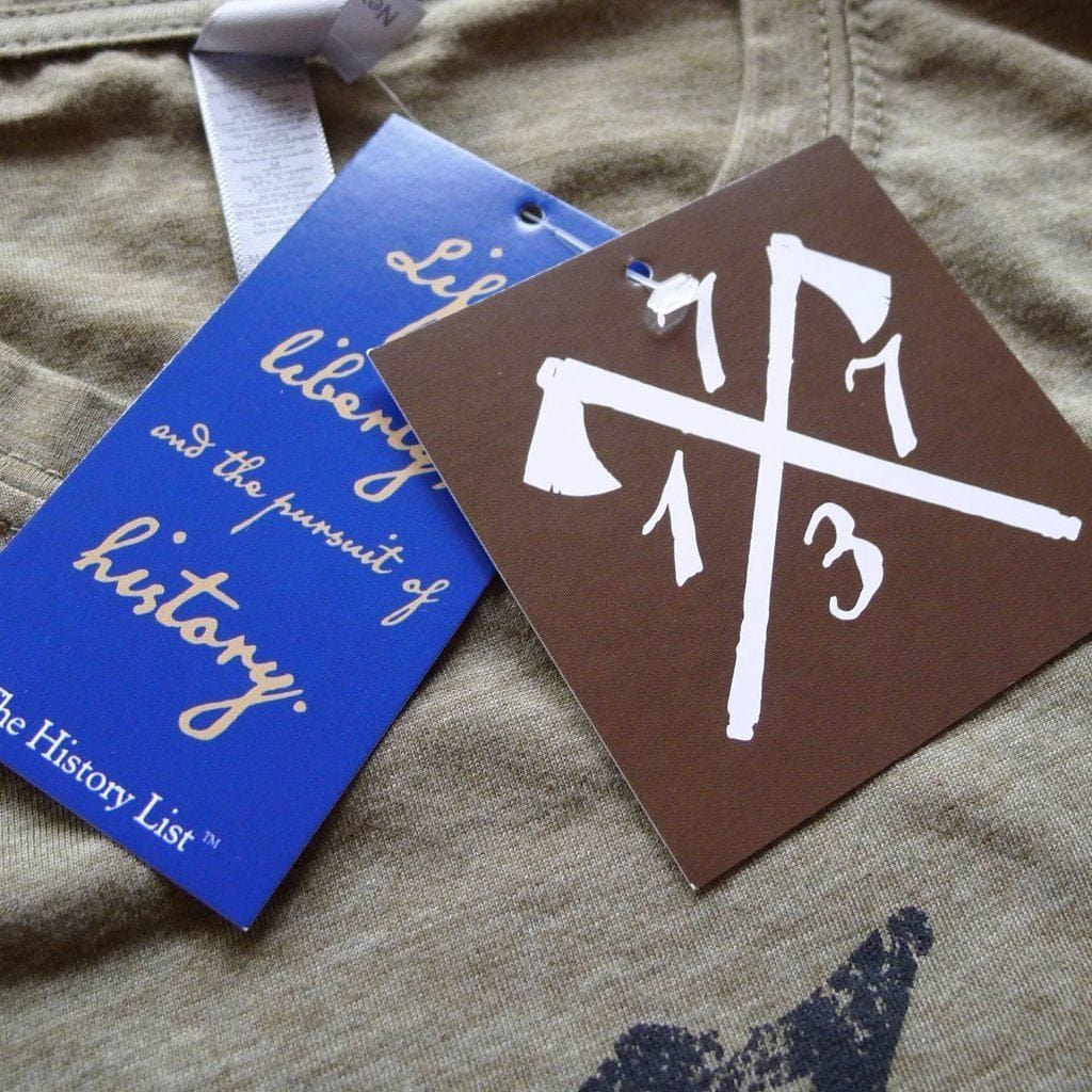 Product tags of "1773" Boston Tea Party shirt - For hardcore history folks - with 100% cotton Made in the USA as an option from The History List Store