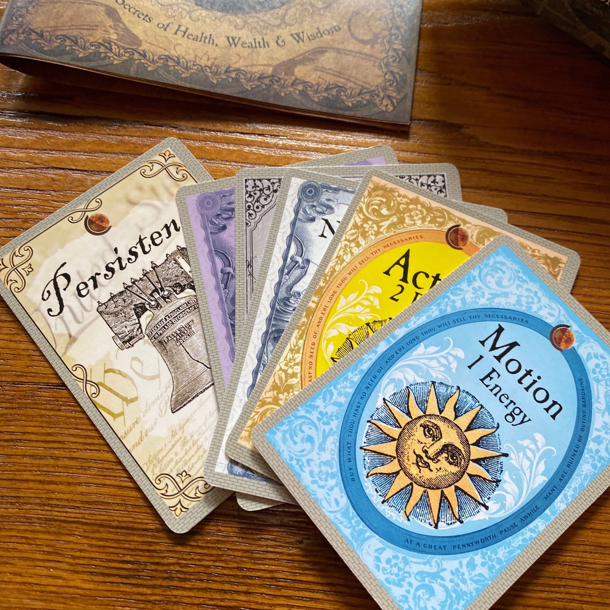 Picture of cards from Franklin's Fortune Card Game from The History List