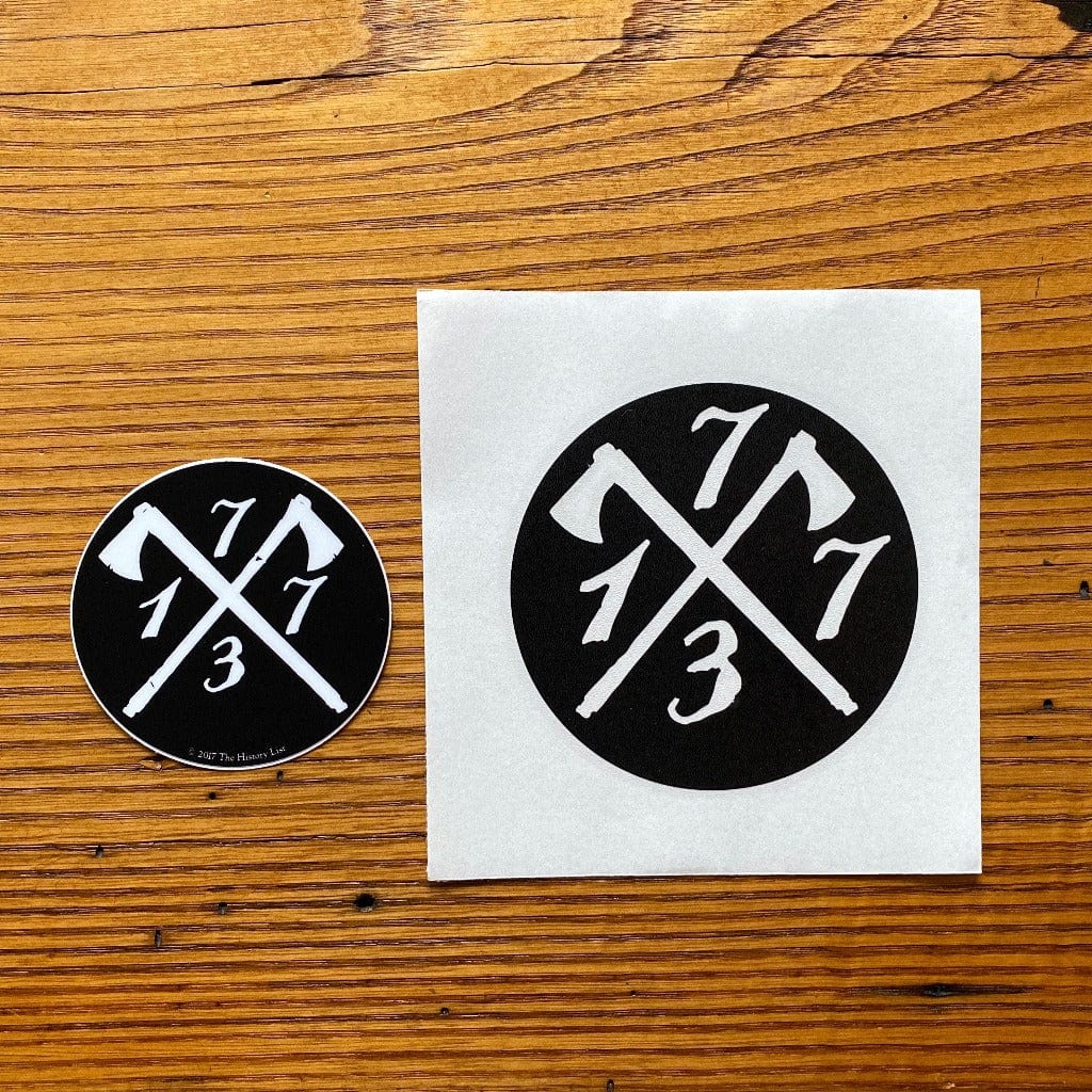 "1773" Boston Tea Party Vinyl Decal Made is USA from the History List Store