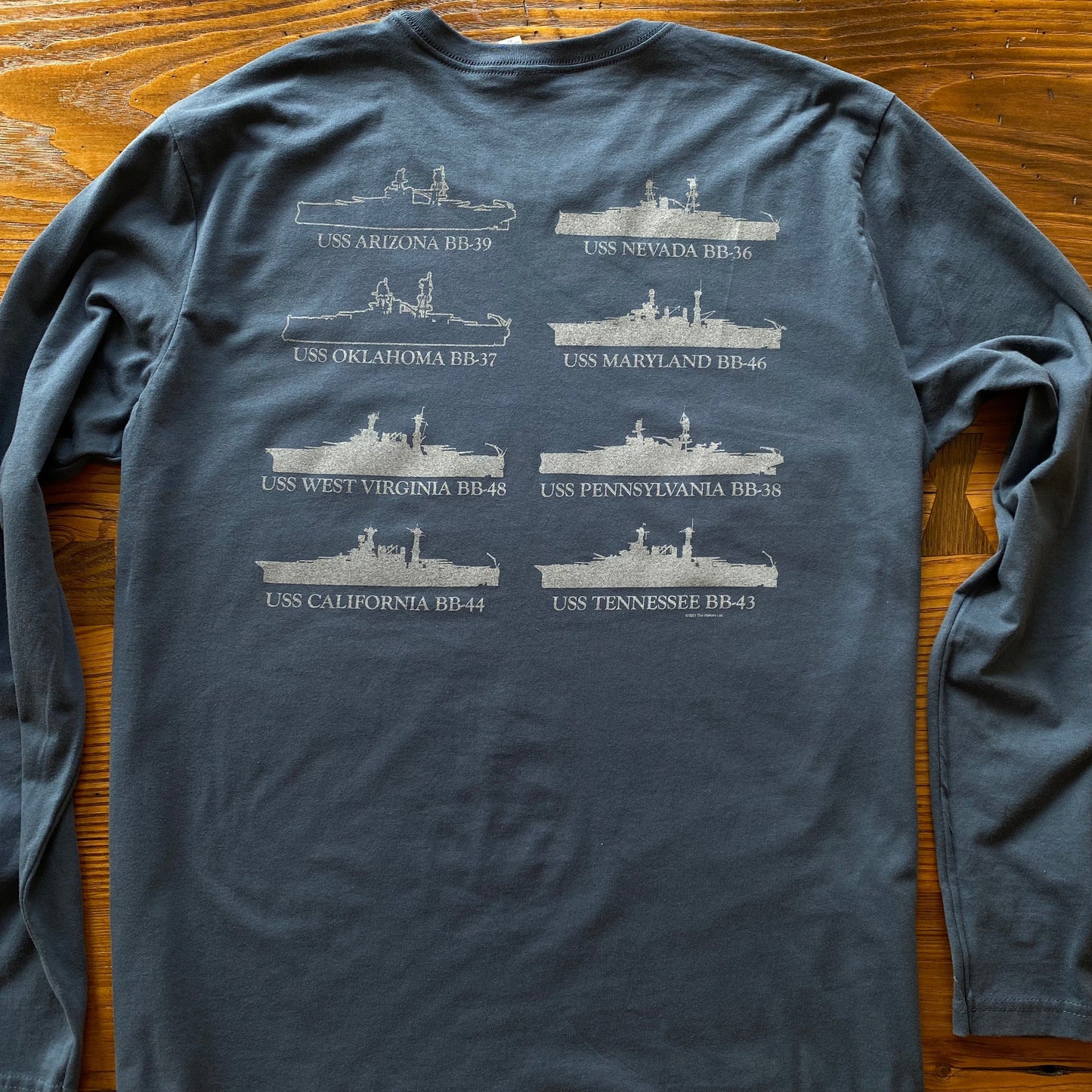 Pearl Harbor "Battleship Row" Long-sleeved Shirt