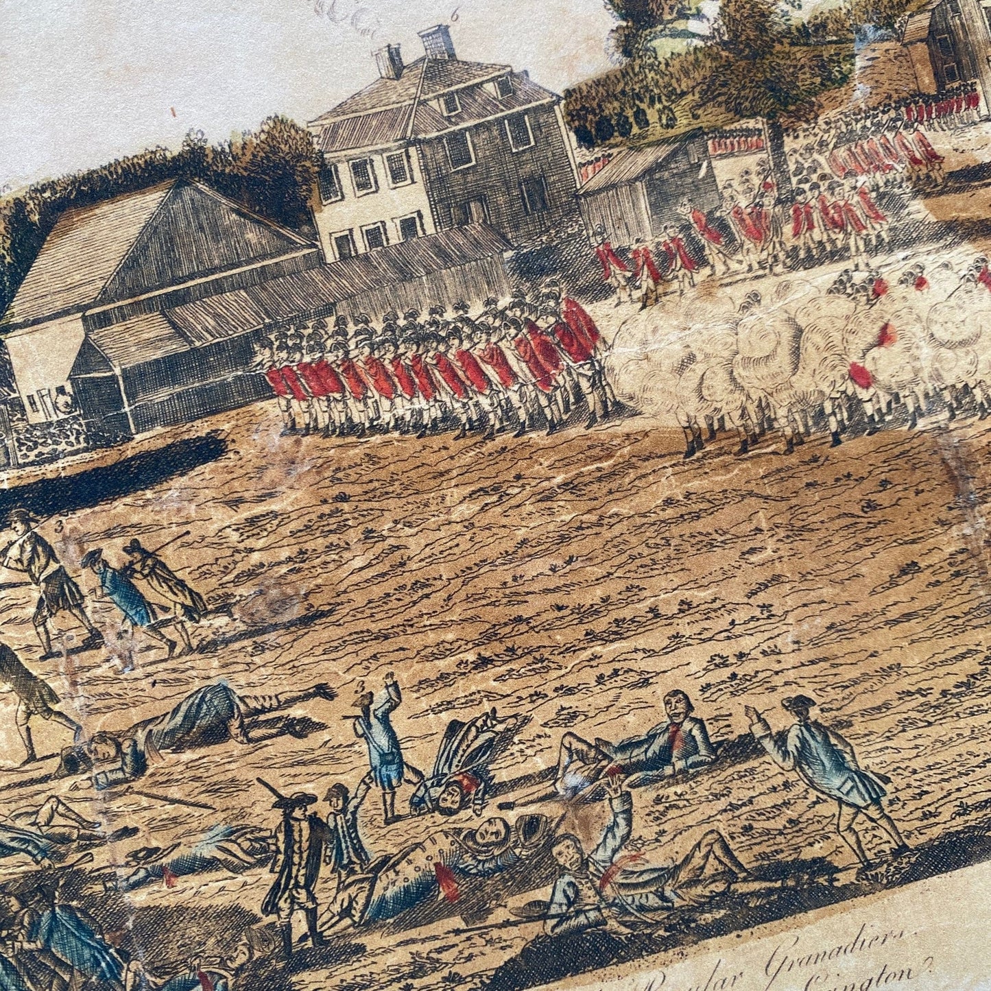 Close-up "The Doolittle Engravings of the Battle of Lexington and Concord" Archival Print from the history list store