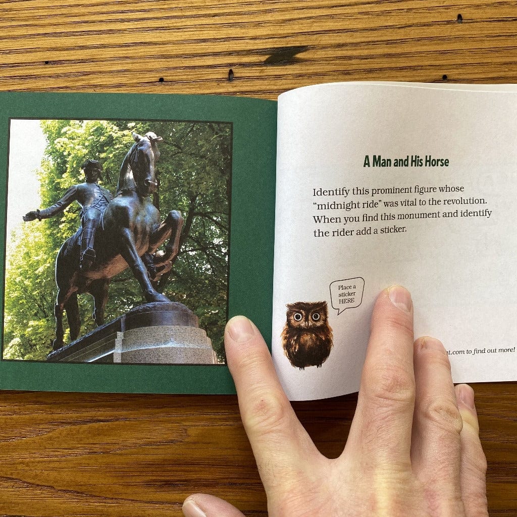 Inside Look: The LOOK Book "The Freedom Trail, Boston: A Scavenger Hunt" from the History List Store