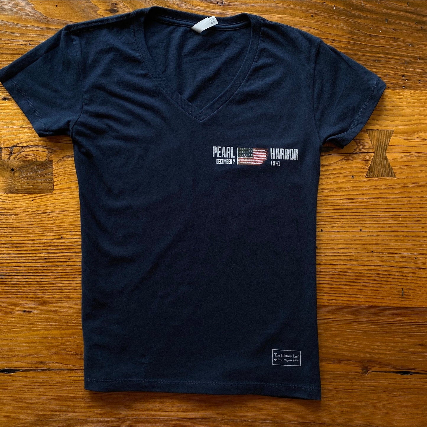 Pearl Harbor “Battleship Row” Women's v-neck shirt from the History List Store
