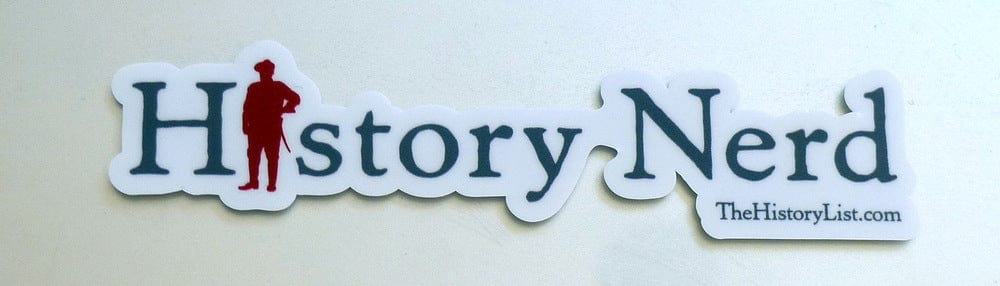 "History Nerd" Sticker Sheet with Die Cut Stickers—Teddy Roosevelt rom The History List Store
