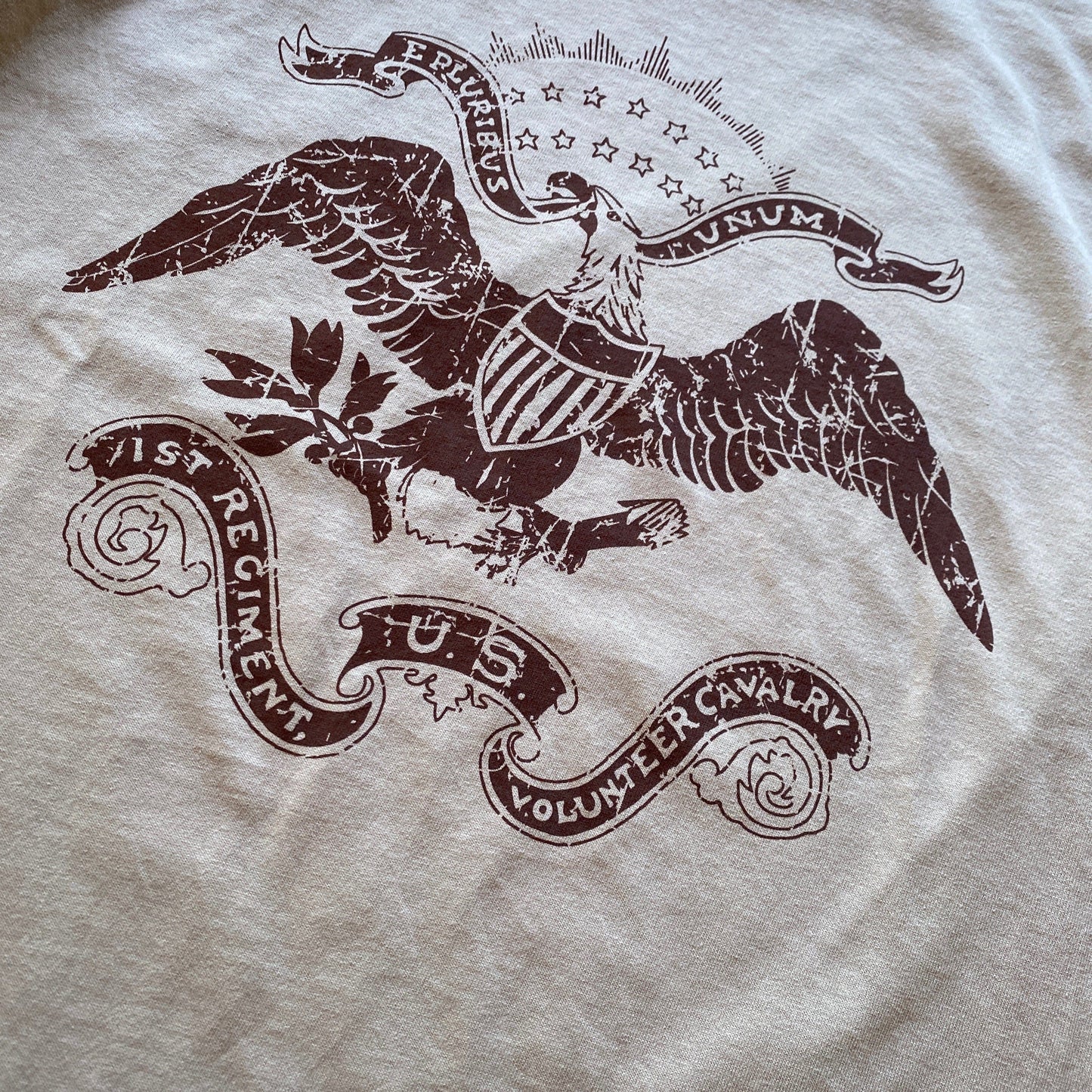 Close-up Front Teddy Roosevelt "Rough Riders" Long-sleeved shirt from the History List Store