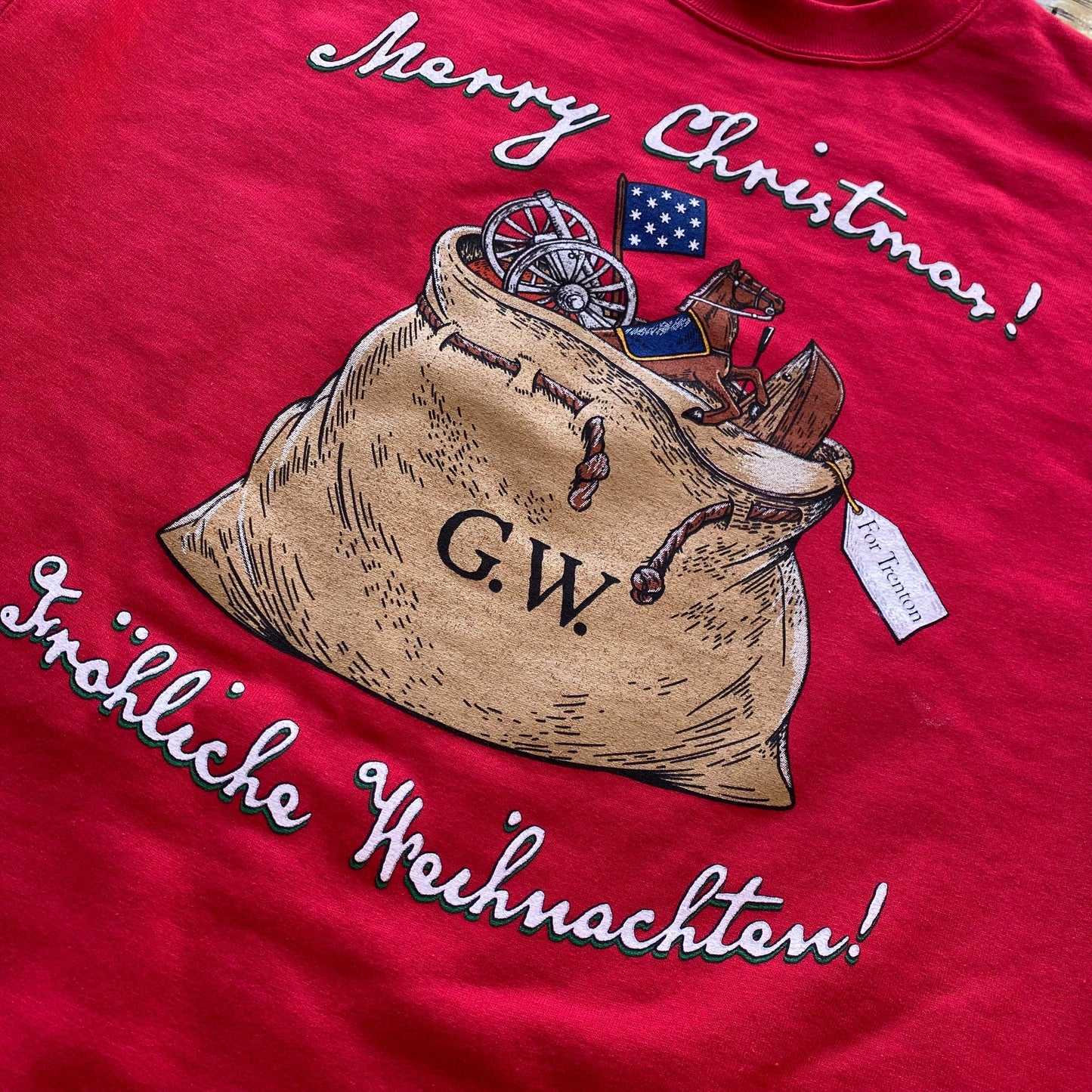 George Washington's Christmas Day Crossing of the Delaware Crewneck sweatshirt — The Christmas sweatshirt for history nerds