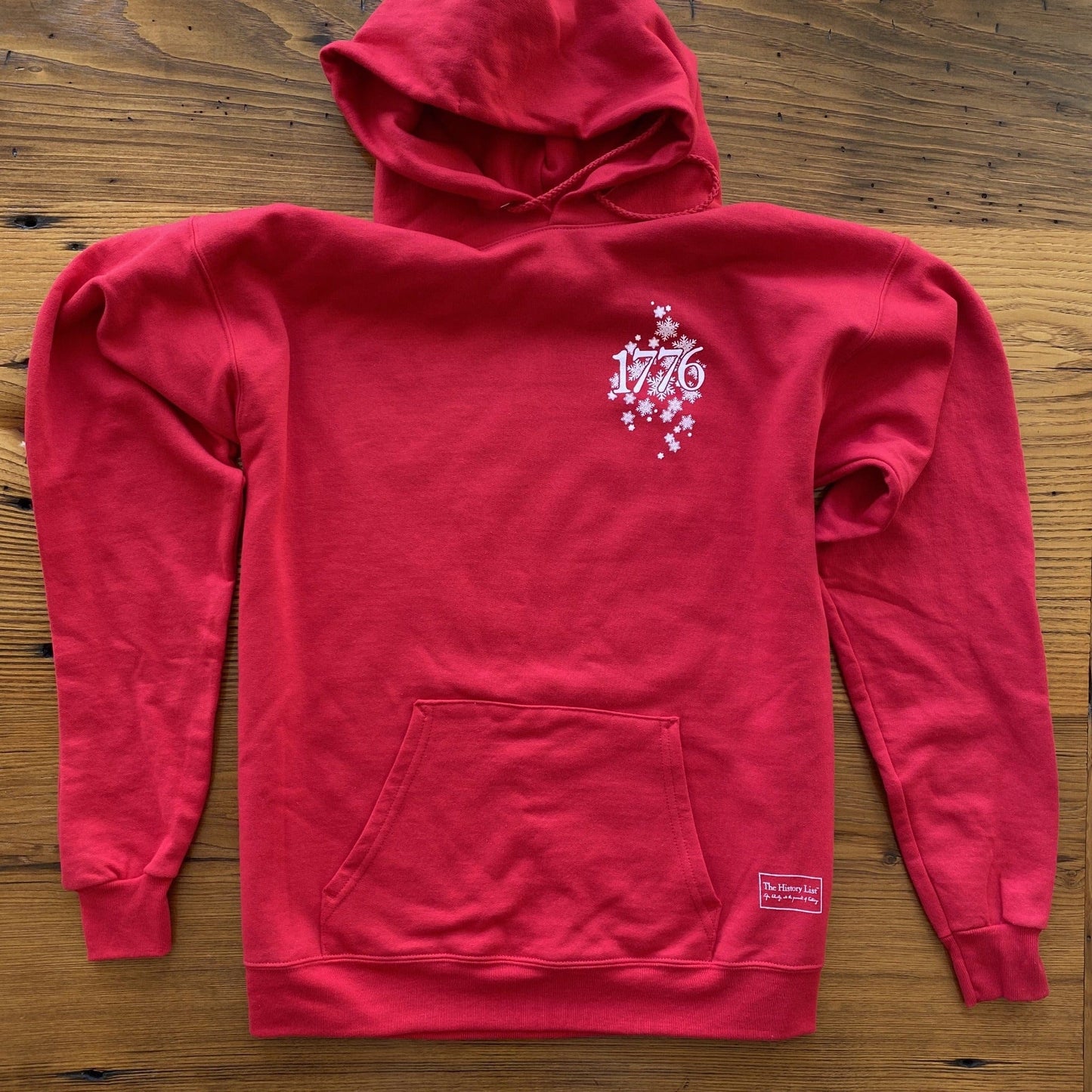 Front view of the George Washington's Christmas Day Crossing of the Delaware Pullover sweatshirt — The Christmas hoodie for history nerds from The History List Store.