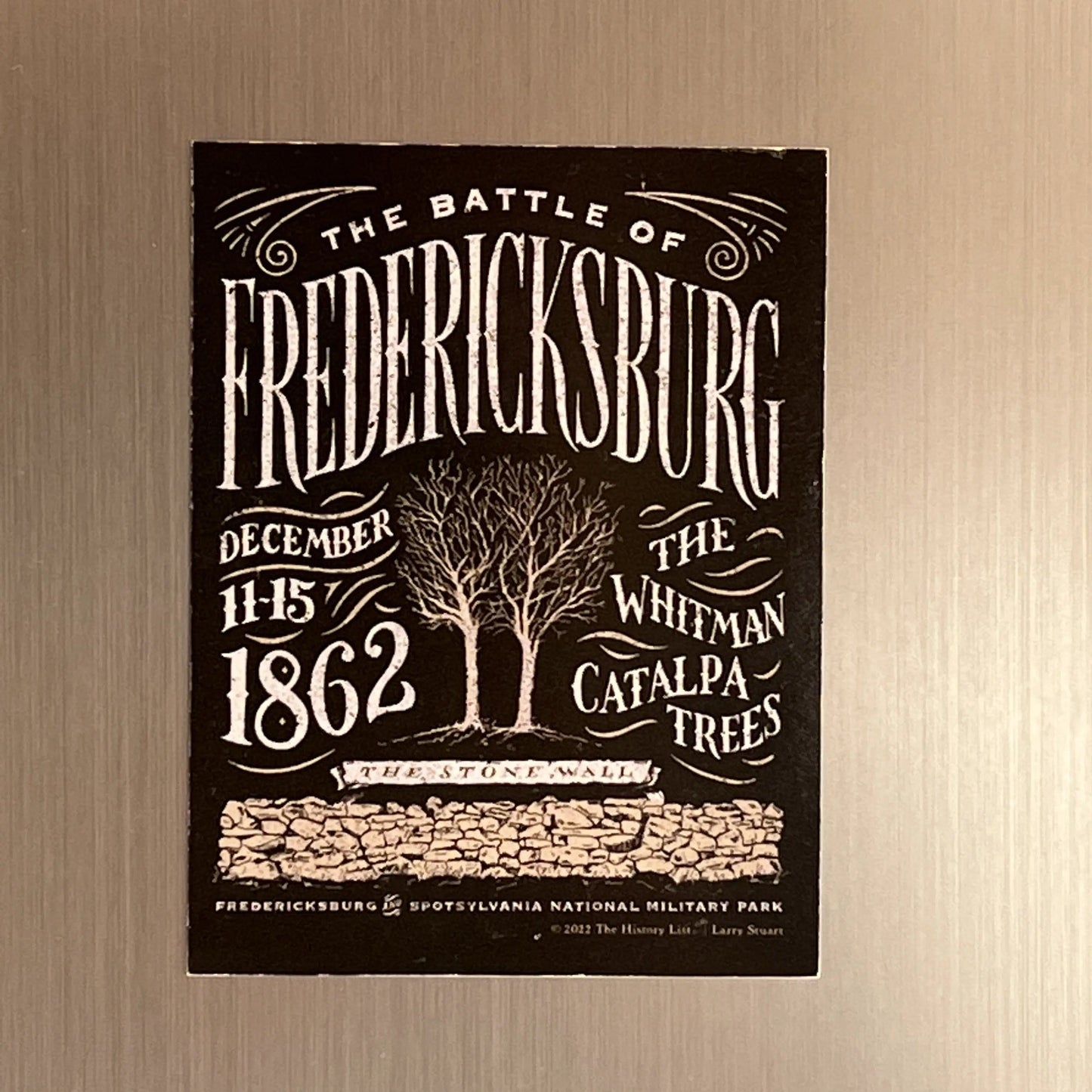"The Battle of Fredericksburg — December 11-15, 1862" Magnet