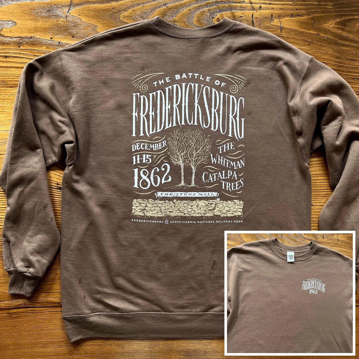 "The Battle of Fredericksburg — December 11-15, 1862" Crewneck sweatshirt
