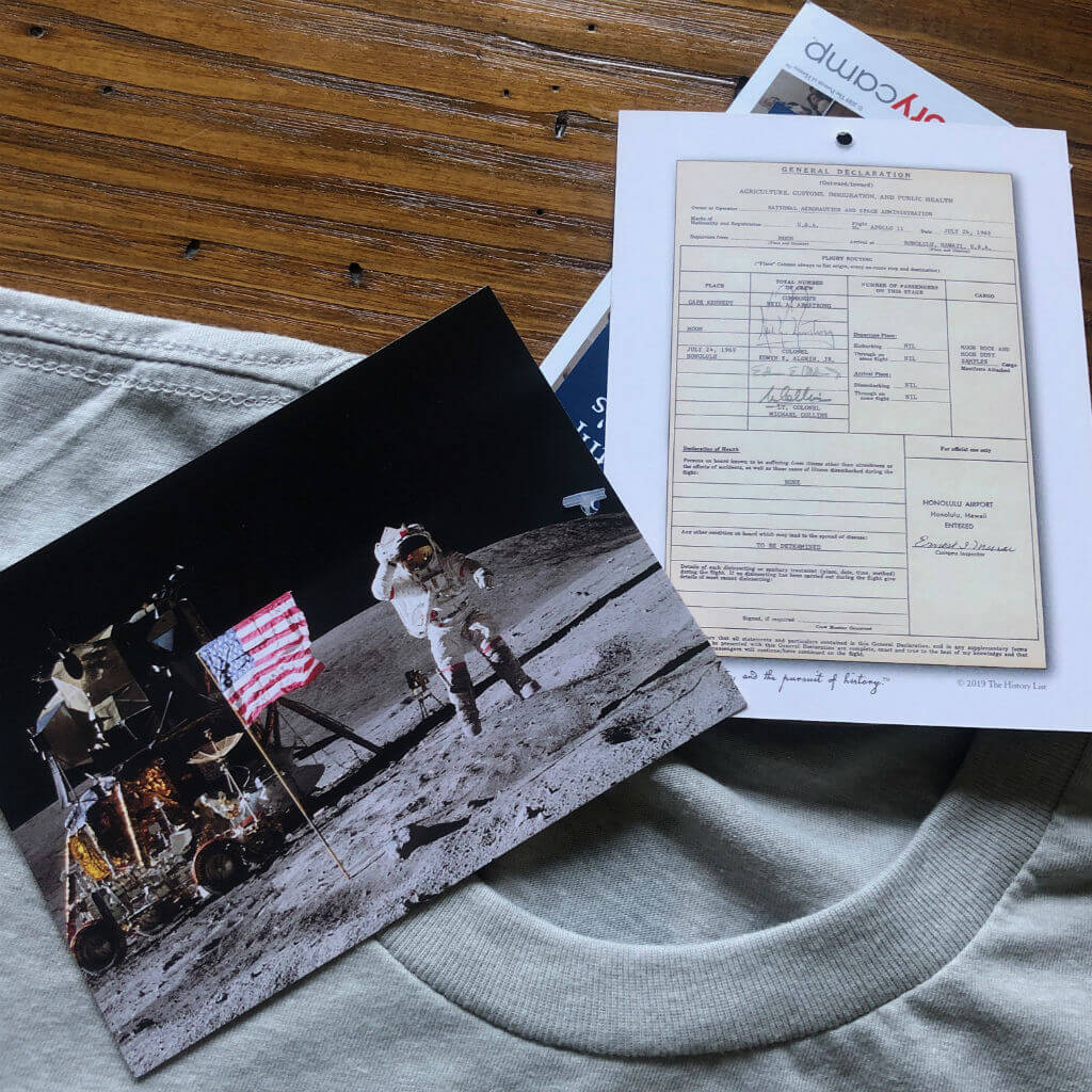"History Nerd" Apollo 11 Moon Landing 50th Anniversary shirt - Silver from The History List Store