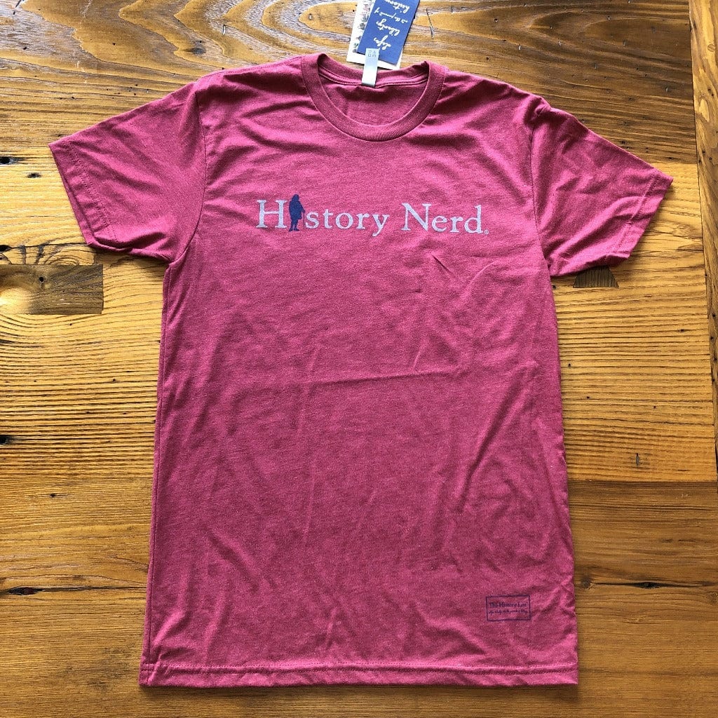 Cardinal "History Nerd" shirt with Ben Franklin from The History List Store