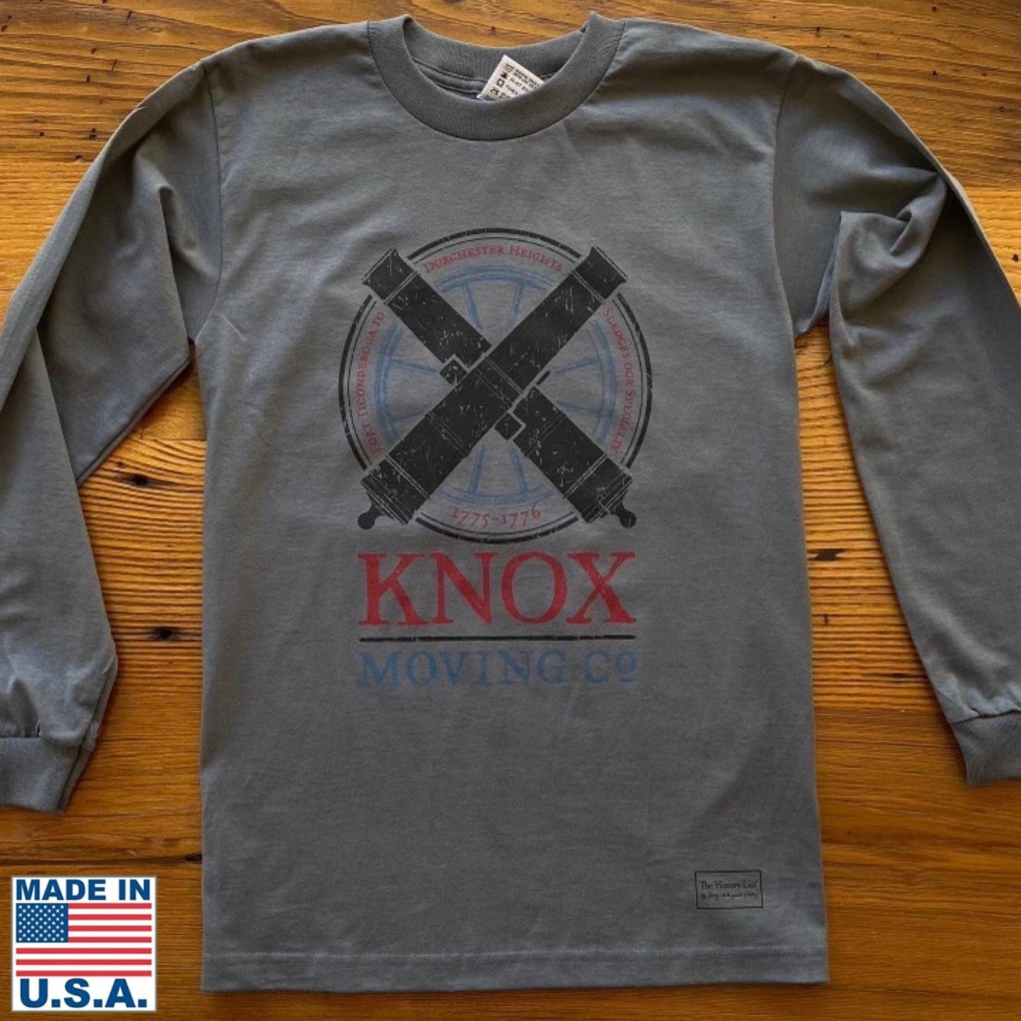 "Knox Moving Co." Long-sleeved shirt from The History List Store.
