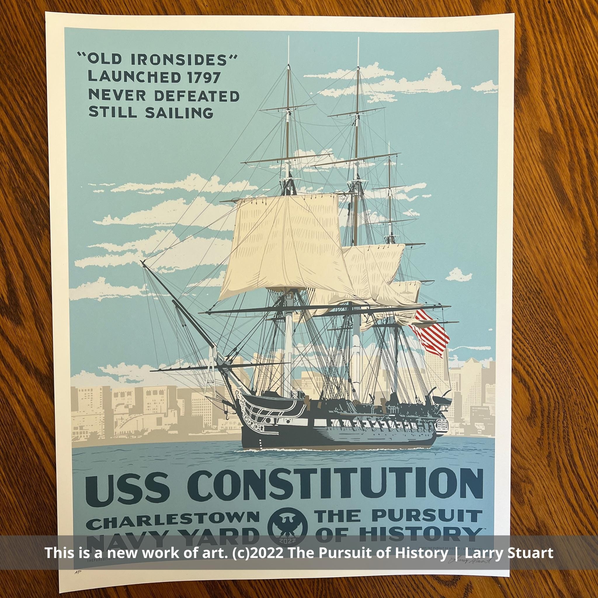 USS Constitution limited edition print — Signed and numbered 