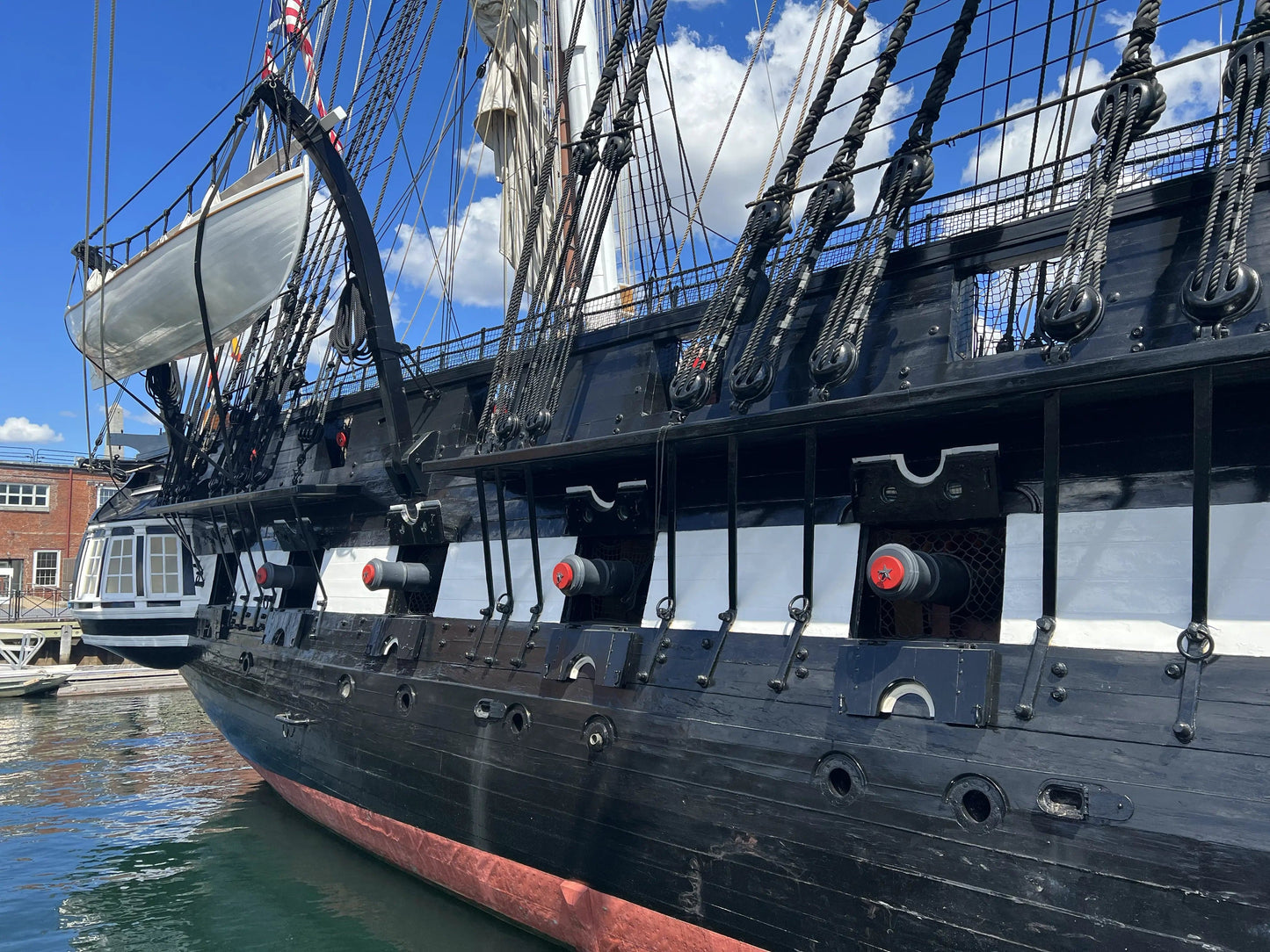 American Flag flown over USS Constitution