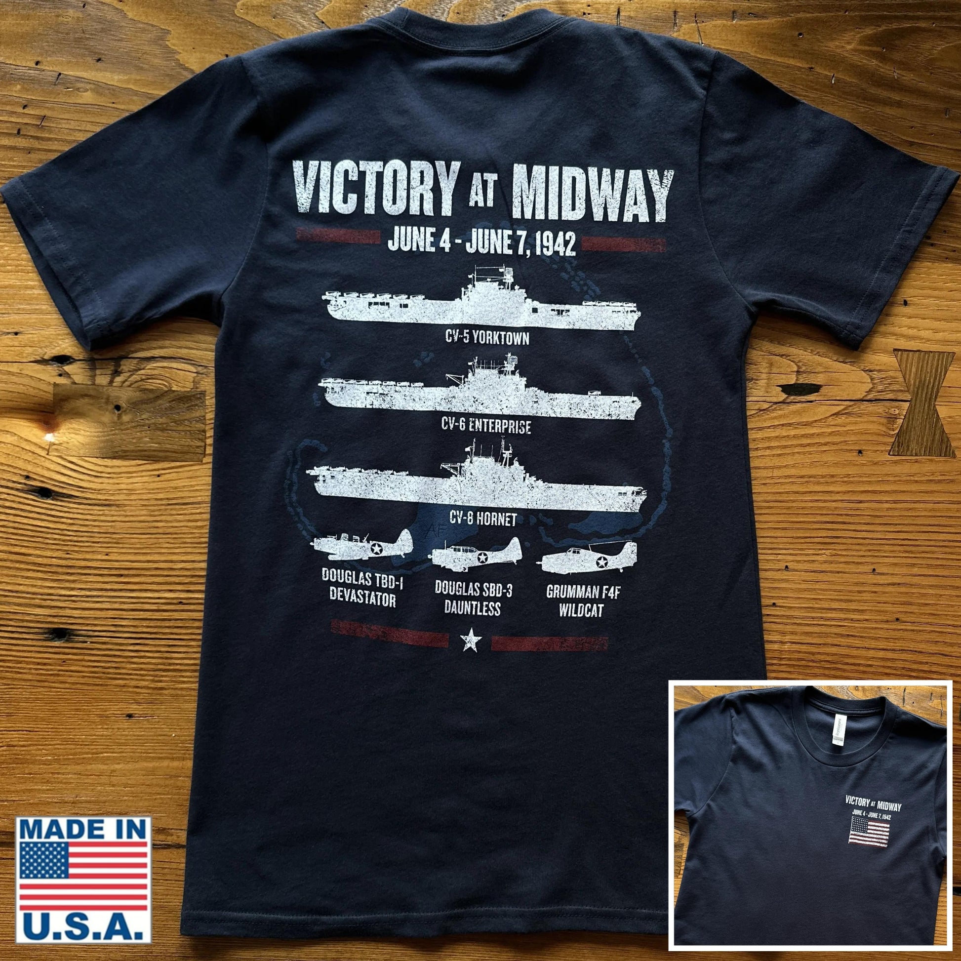 "Victory at Midway" Shirt from The History List store