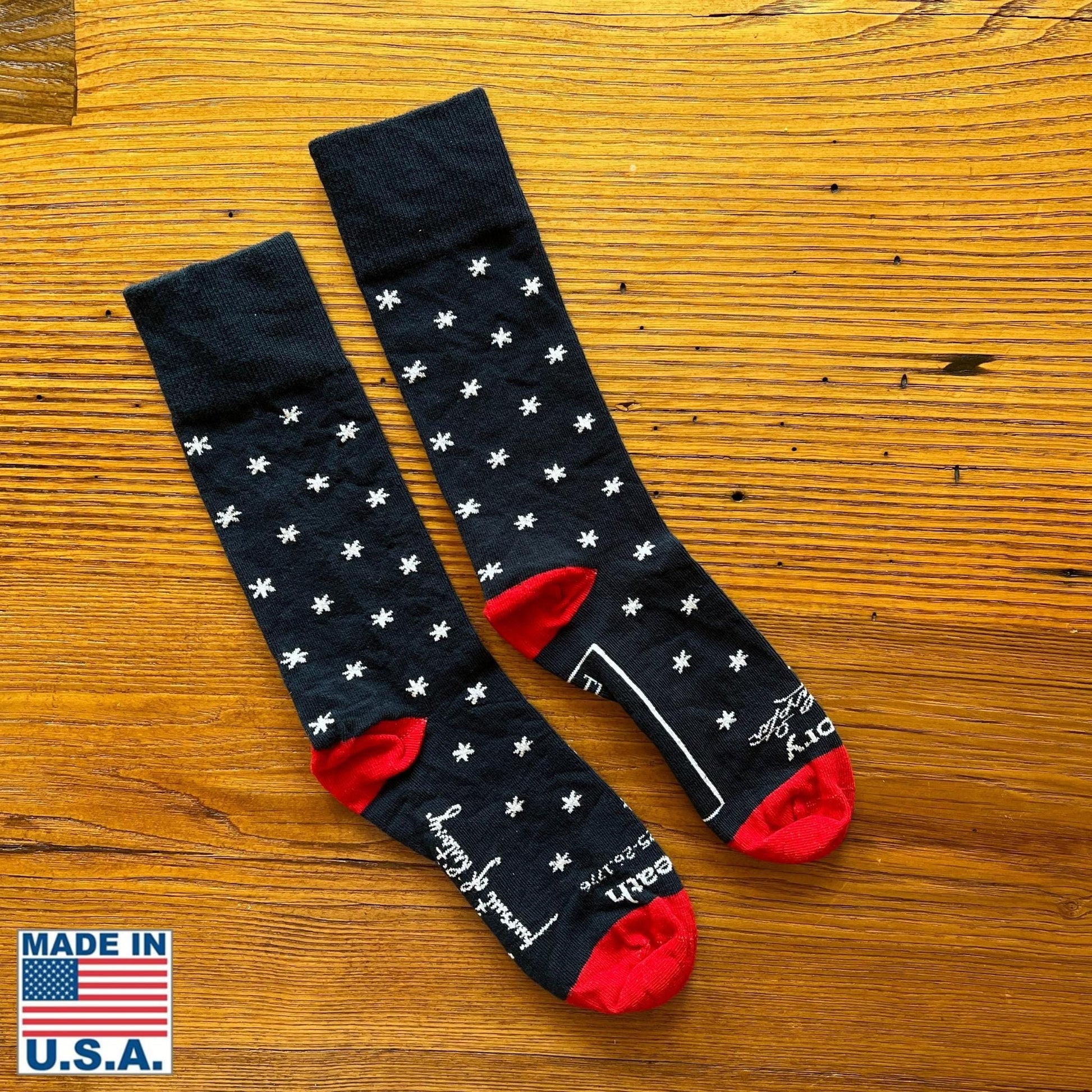 A pair of "Victory or Death" Socks — Made in USA from The History List store