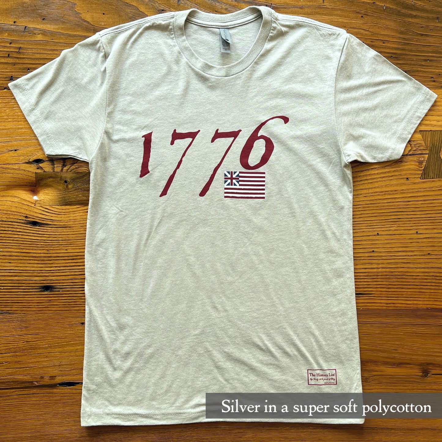 "We hold these truths - July 4, 1776, T-shirt from The History List store in Silver
