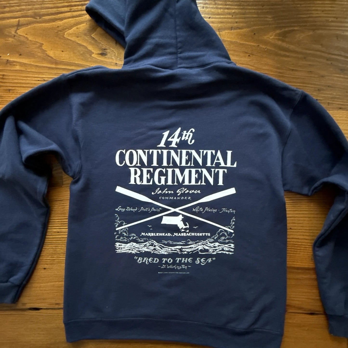 "Glover's Company — 14th Regiment" Hooded Sweatshirt