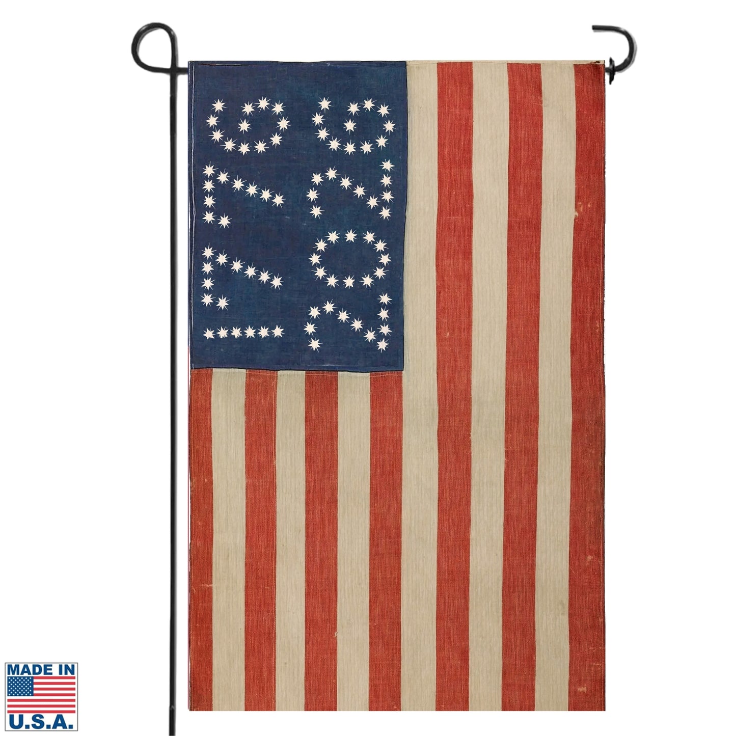 1776 - 2026 Historic American Garden Flag — Made in America from The History List Store.
