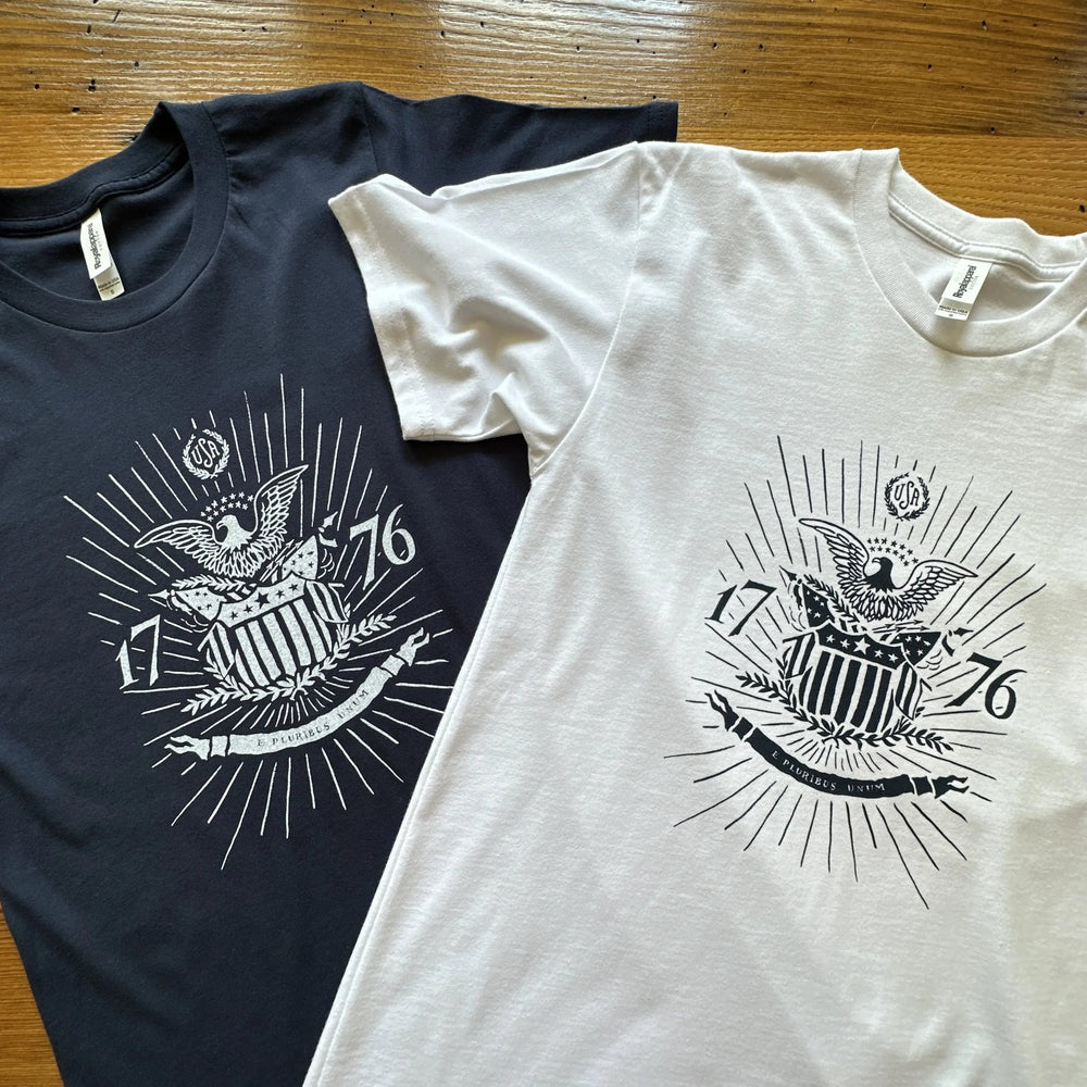 1776 "E Pluribus Unum" Made in America shirt from The History List Store.