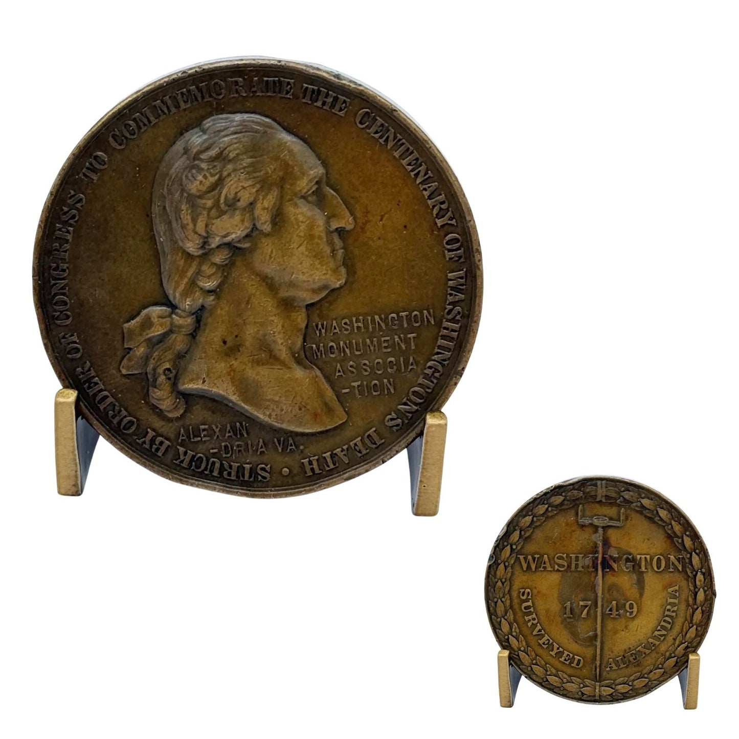 1904 Bronze Medal Commemorating the Centenary of George Washington's Death