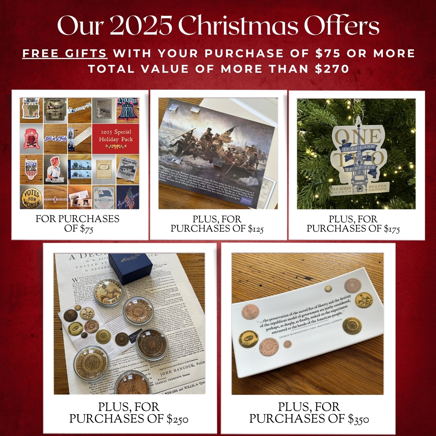2025 Christmas Offers from The History List store