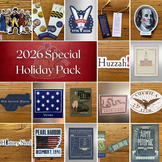 2026 Special Holiday sticker, magnet, and more pack — Valued at more than $76 from The History List store