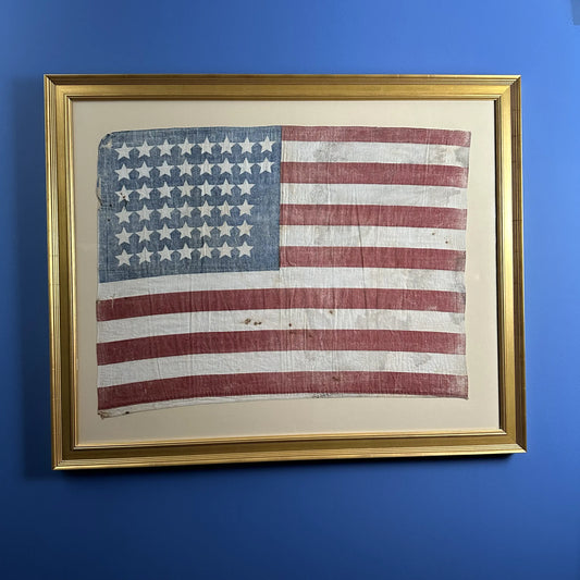 1890's 44-Star Parade Flag — Framed