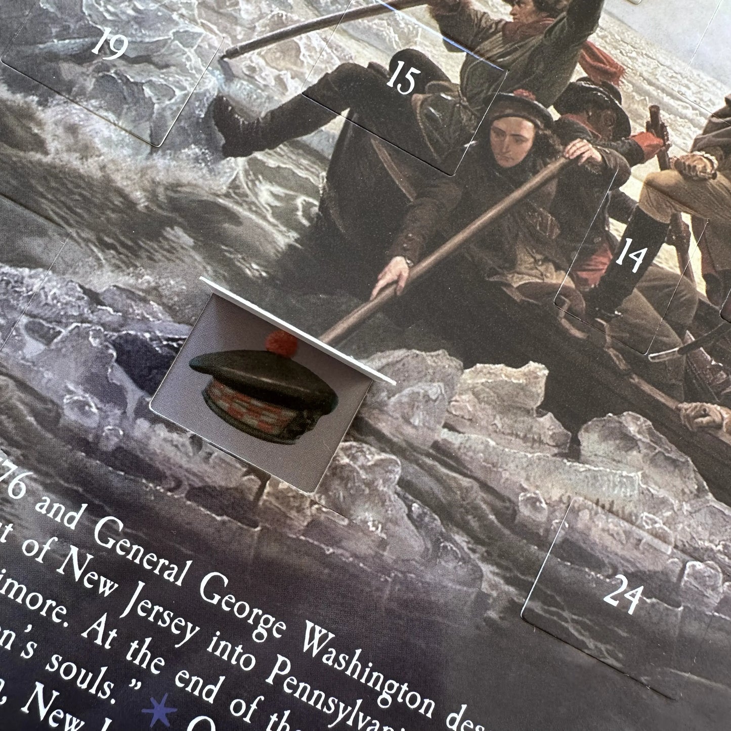 "Washington Crossing the Delaware" Advent Calendar — with special mailing envelope