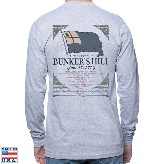 "The Battle of Bunker's Hill" Made in America Long-sleeved Shirt