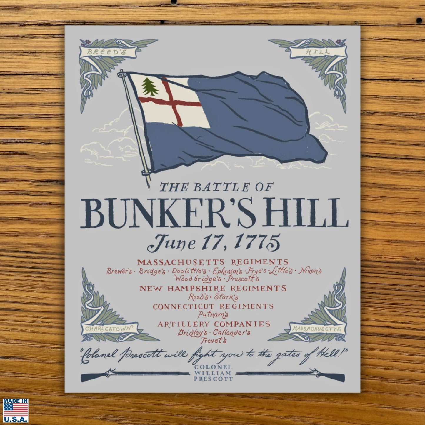 "The Battle of Bunker's Hill" Sticker