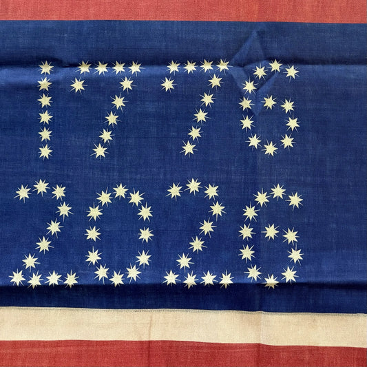 1776 - 2026 Historic American Flag Pillow Sham — Made in America