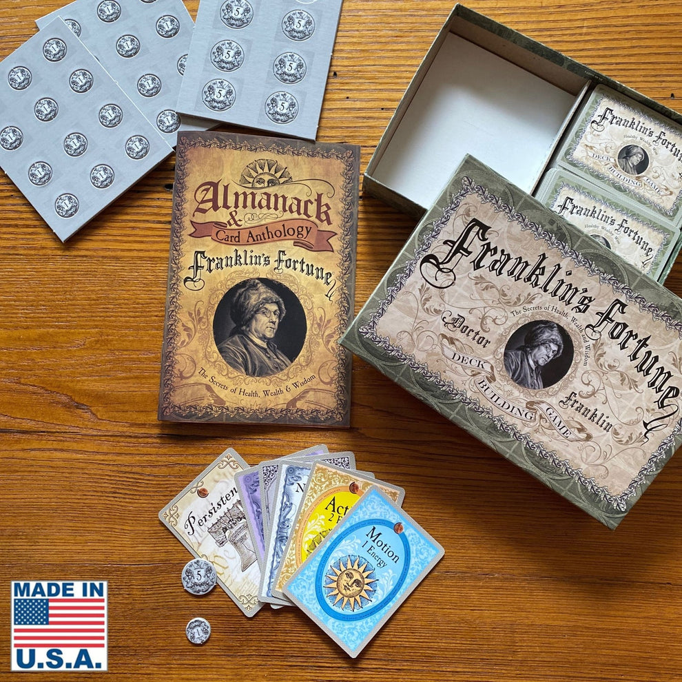 Franklin's Fortune deck building game The History List