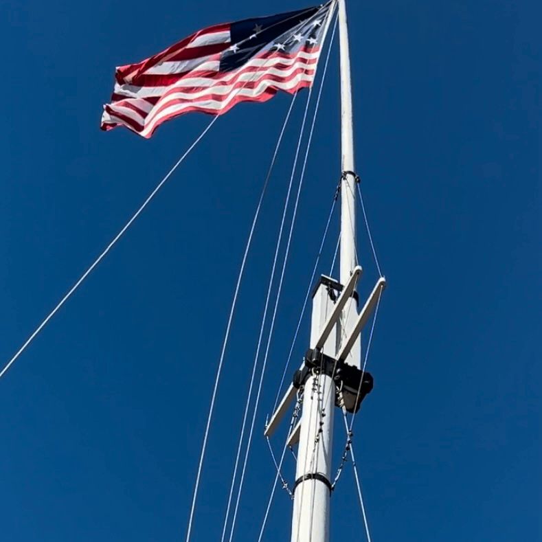 15-star, 15-stripe flag flown over Fort McHenry — Includes certificate