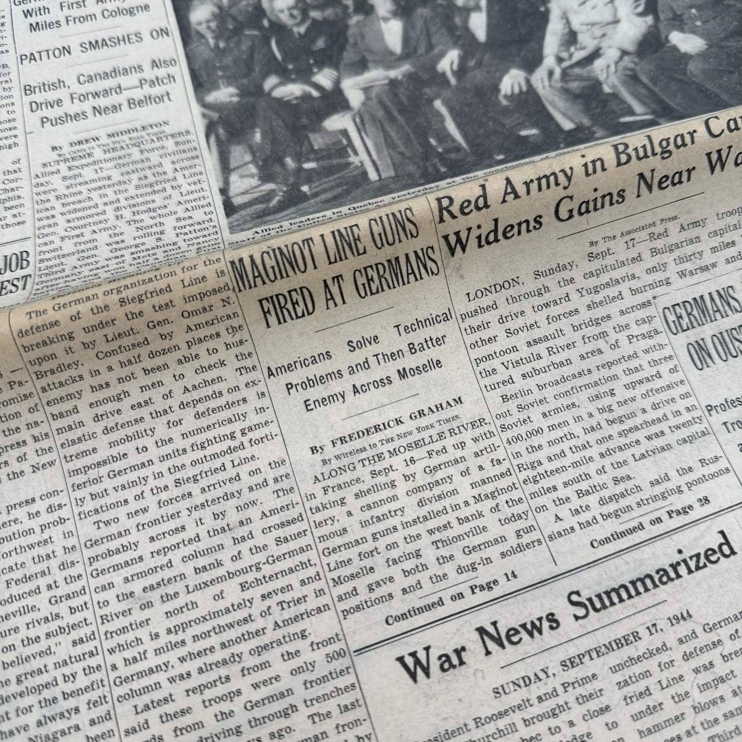 The New York Times coverage of WWII — September 1944 — Offered individually