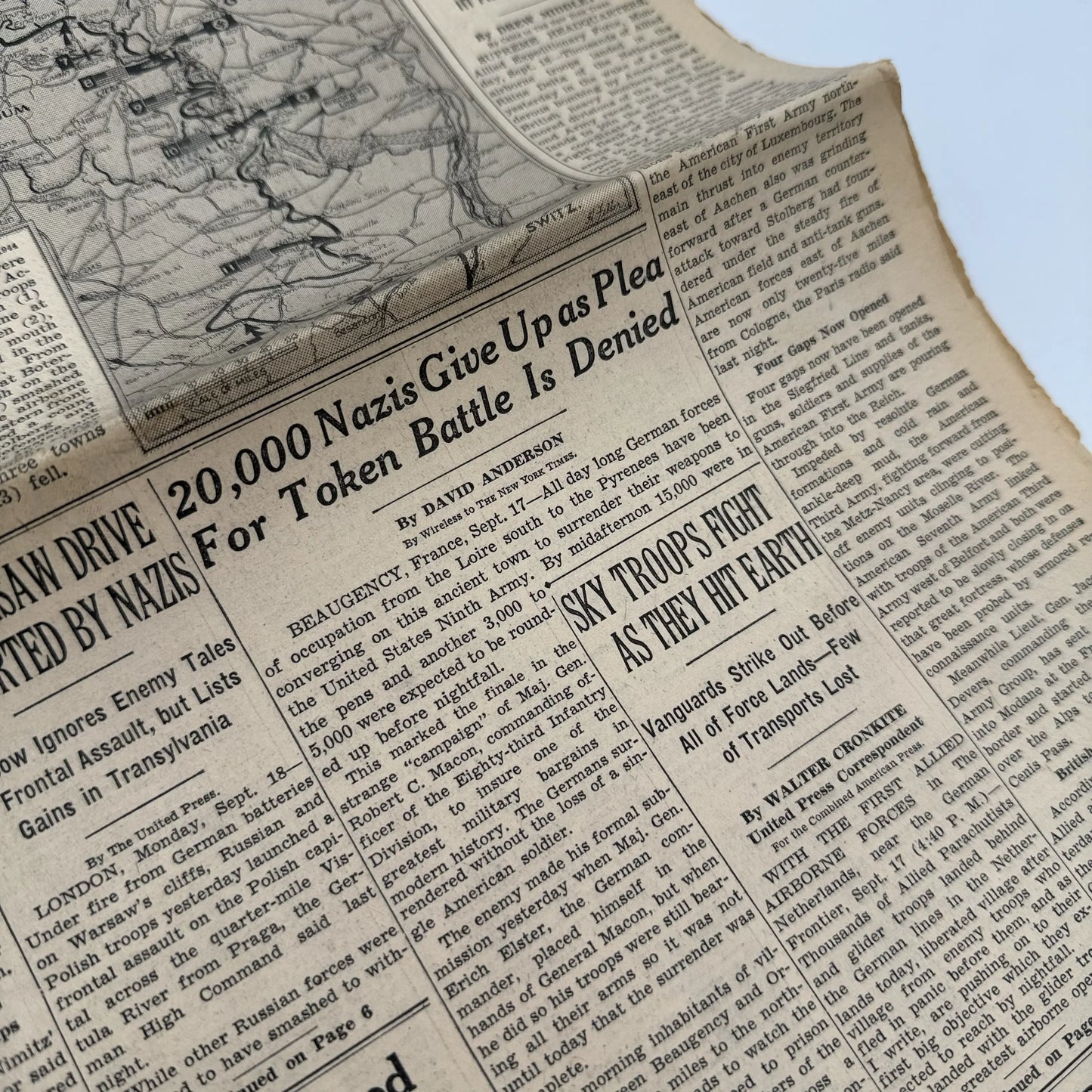 The New York Times coverage of WWII — September 1944 — Offered individually