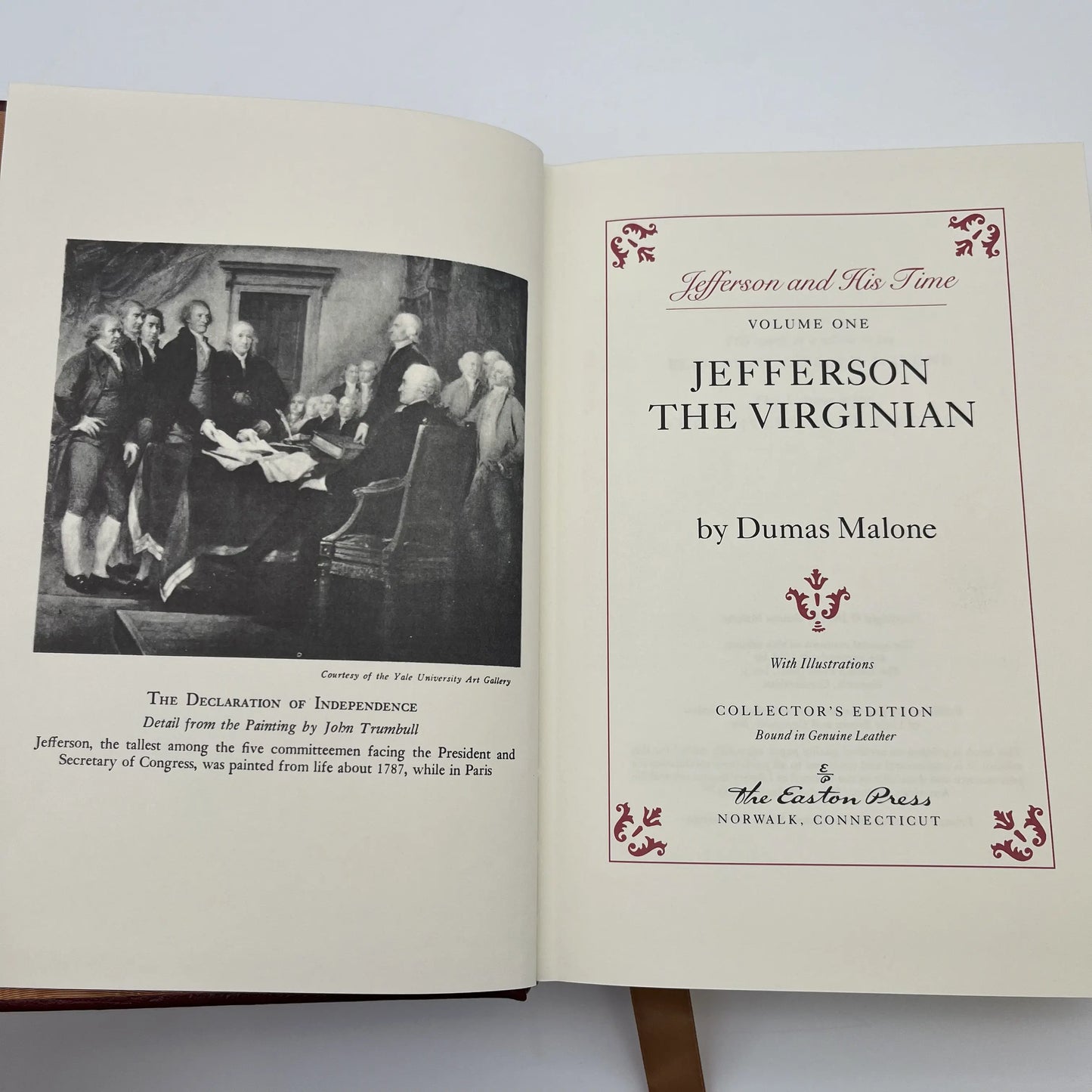 "Jefferson and His Time" — Dumas Malone — Volumes I and II