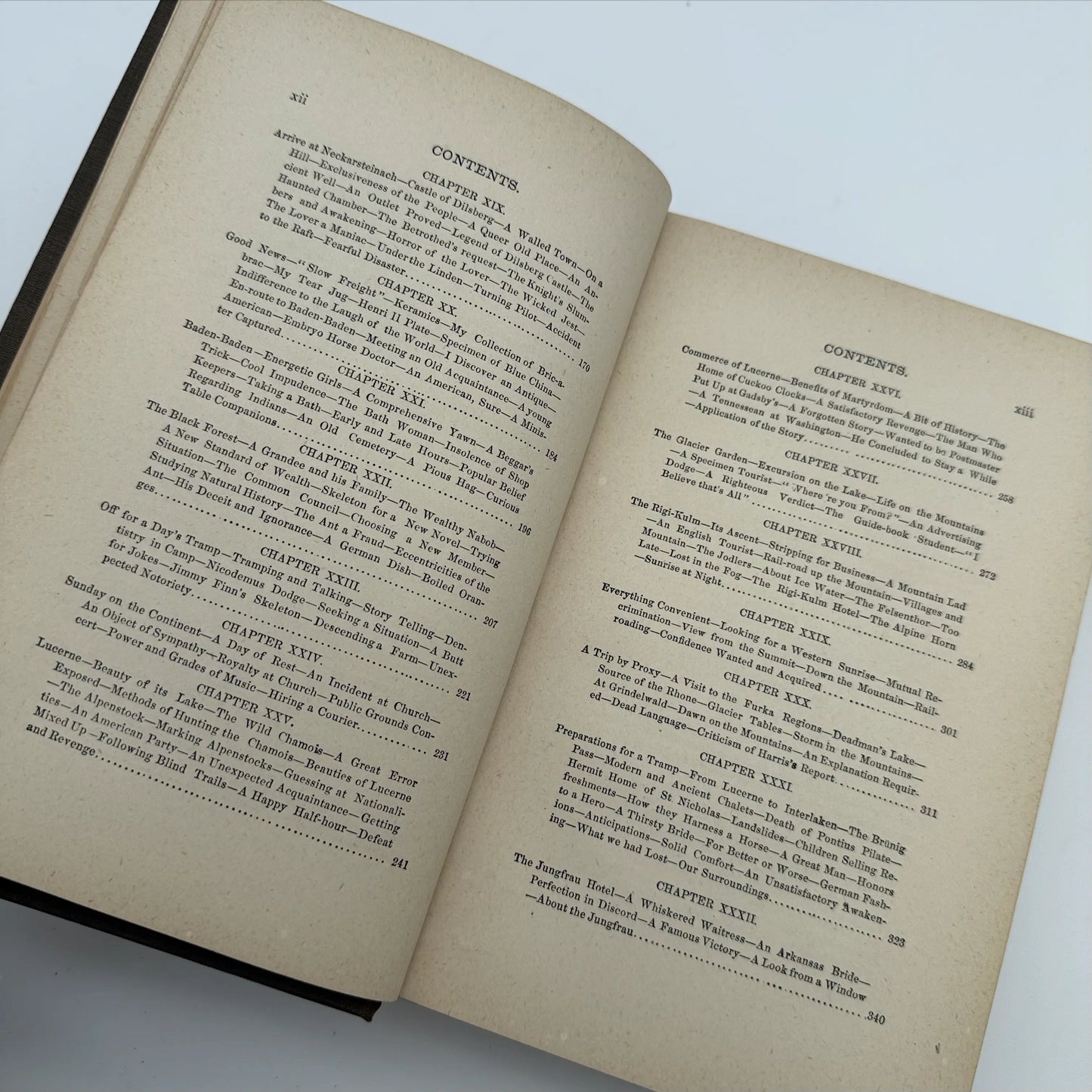 "A Tramp Abroad" by Mark Twain / Samuel Clemens — First edition, second state — 1860