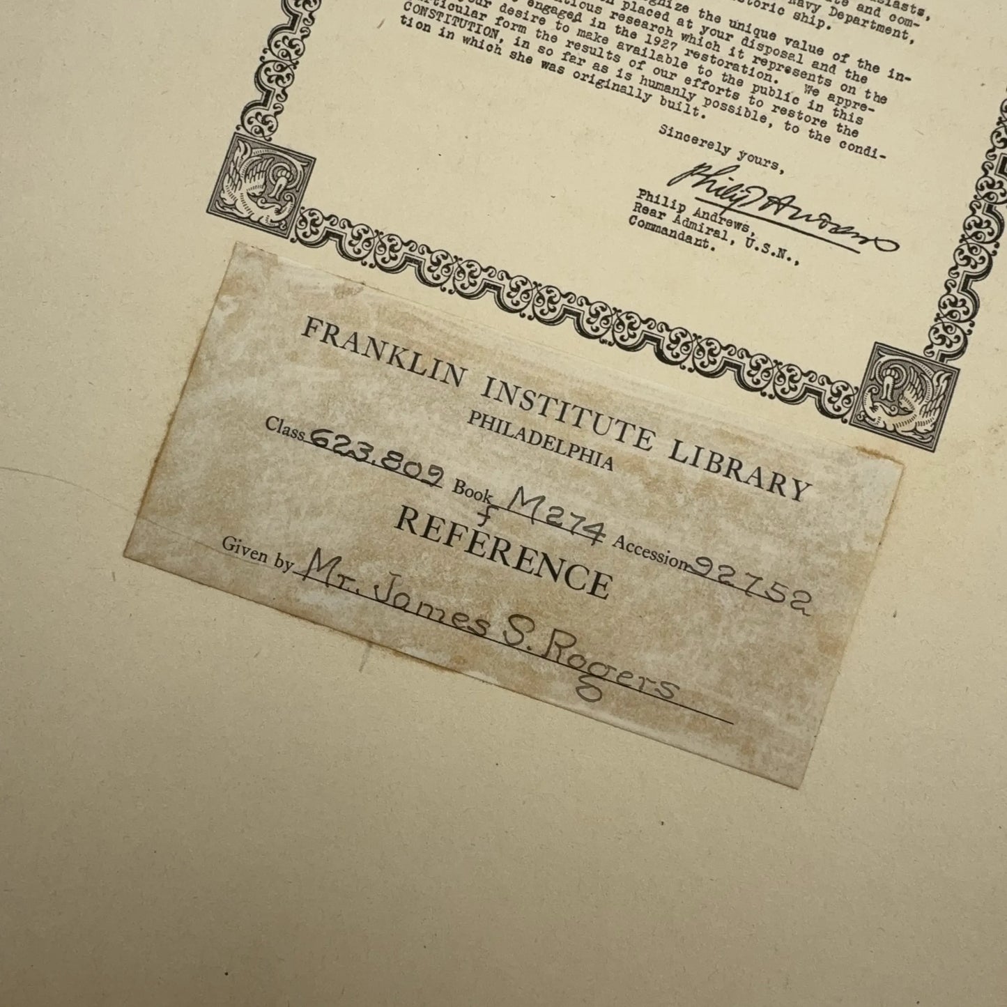 "The Frigate Constitution And Other Historic Ships" — 1928 — F. Alexander Magoun